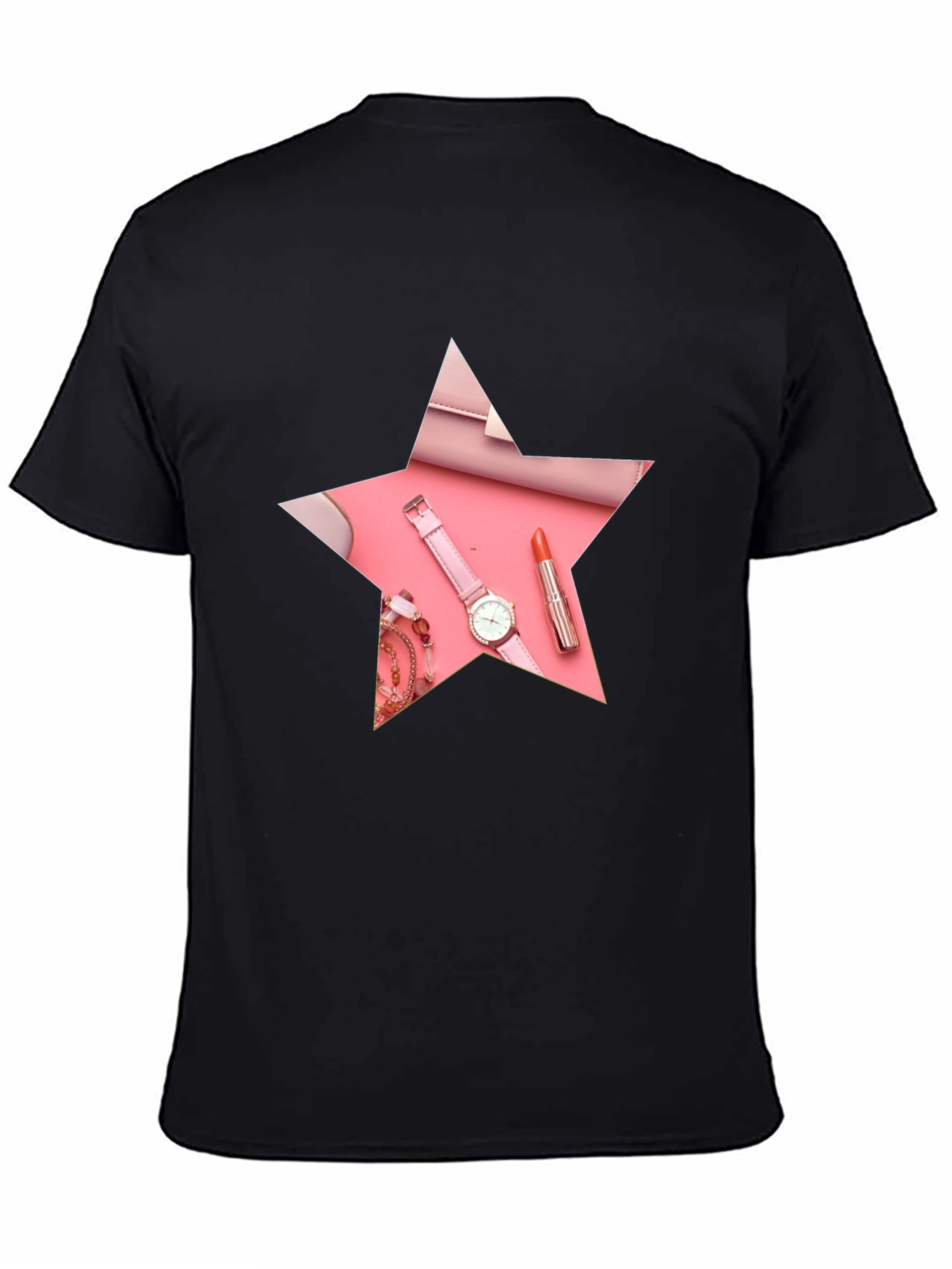 Star Design T-Shirt with Pink Accessories