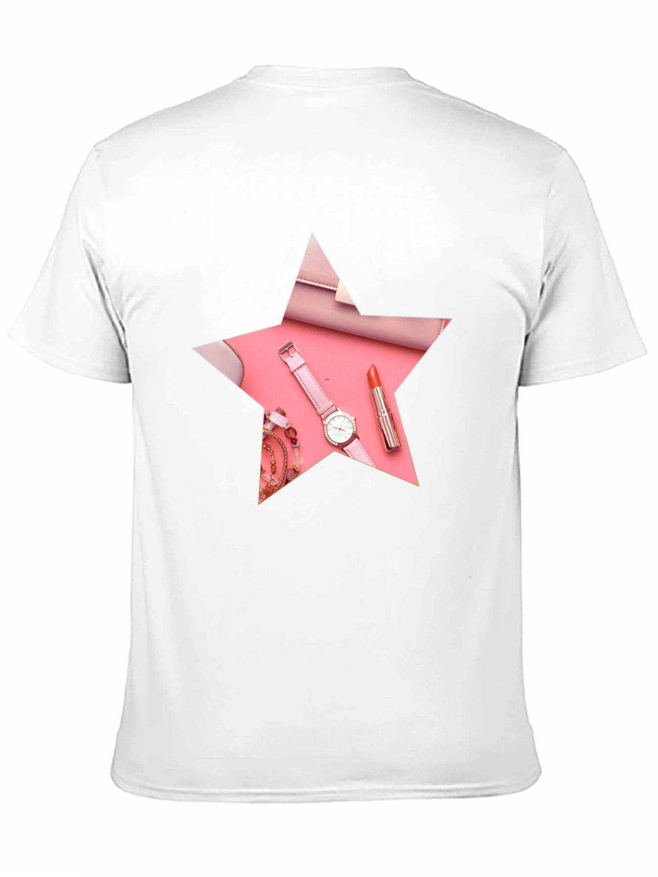Star Design T-Shirt with Pink Accessories