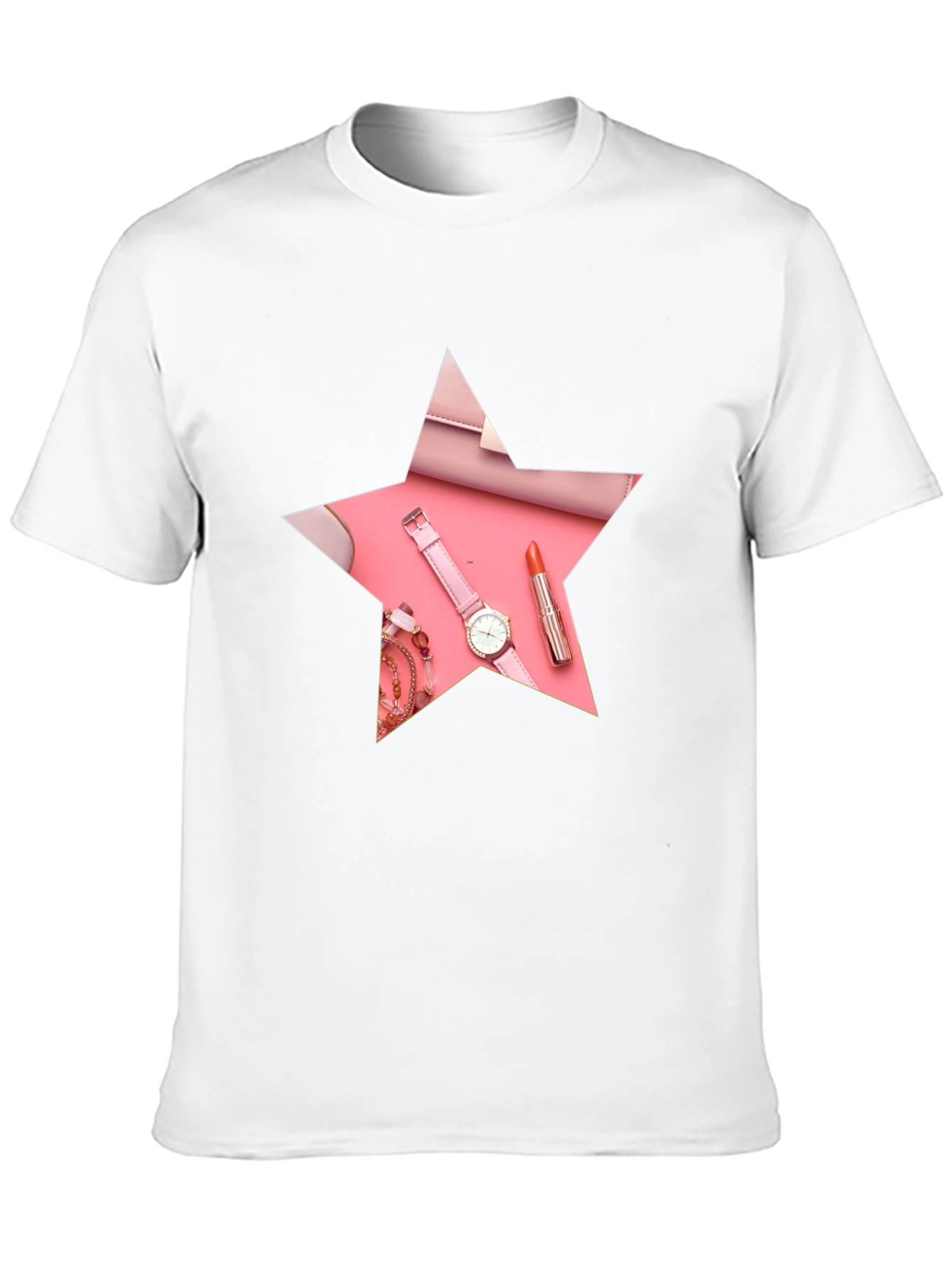 Star Design T-Shirt with Pink Accessories