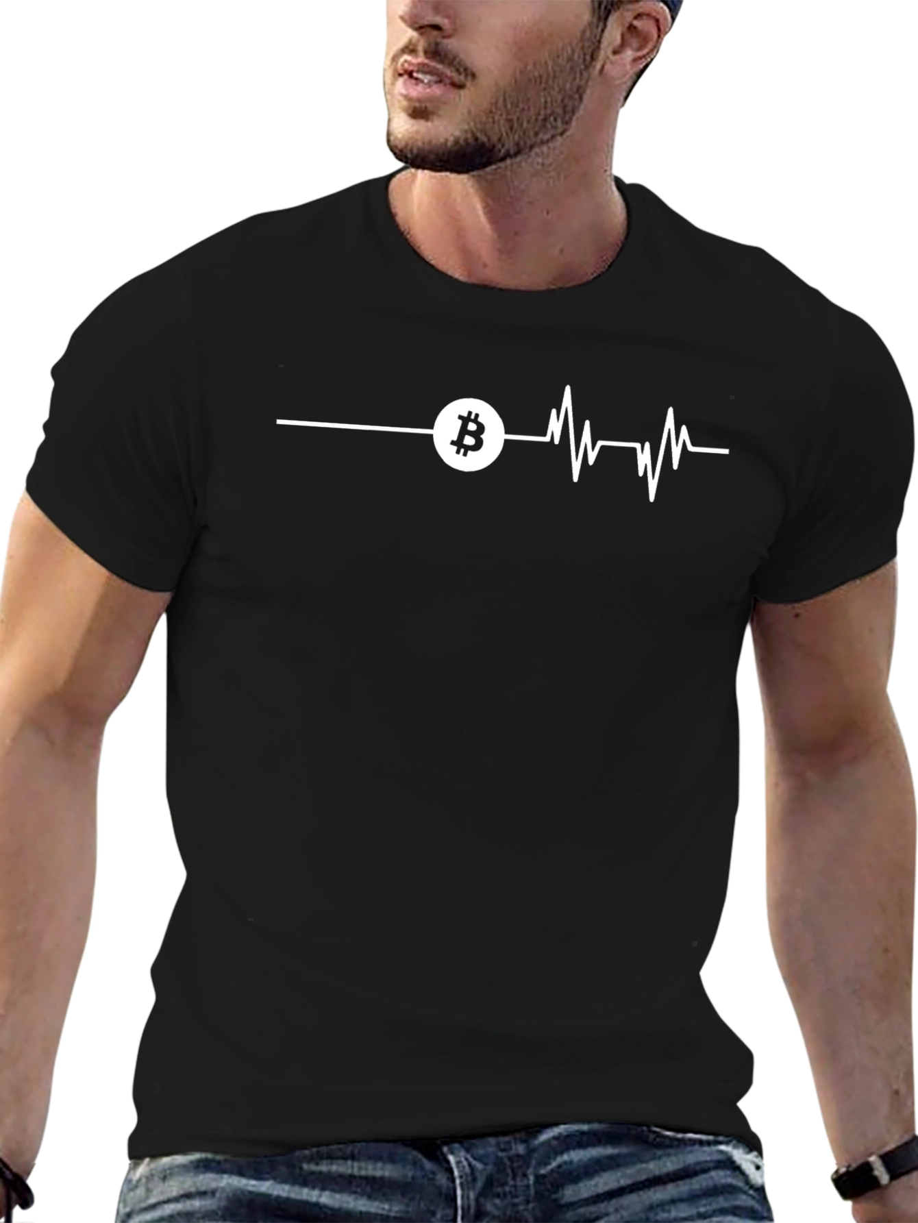 Bitcoin Heartbeat T-Shirt - Crypto Lover Tee
