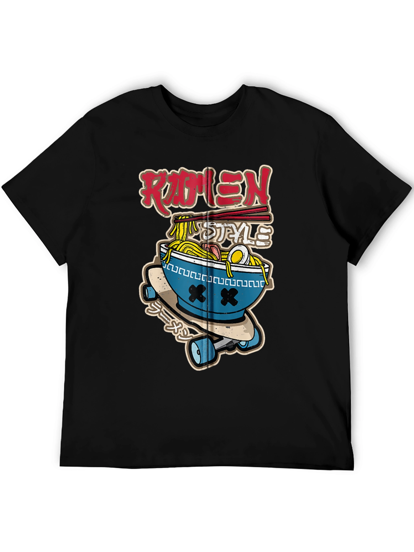 Ramen Skate T-Shirt - Edgy Japanese Style
