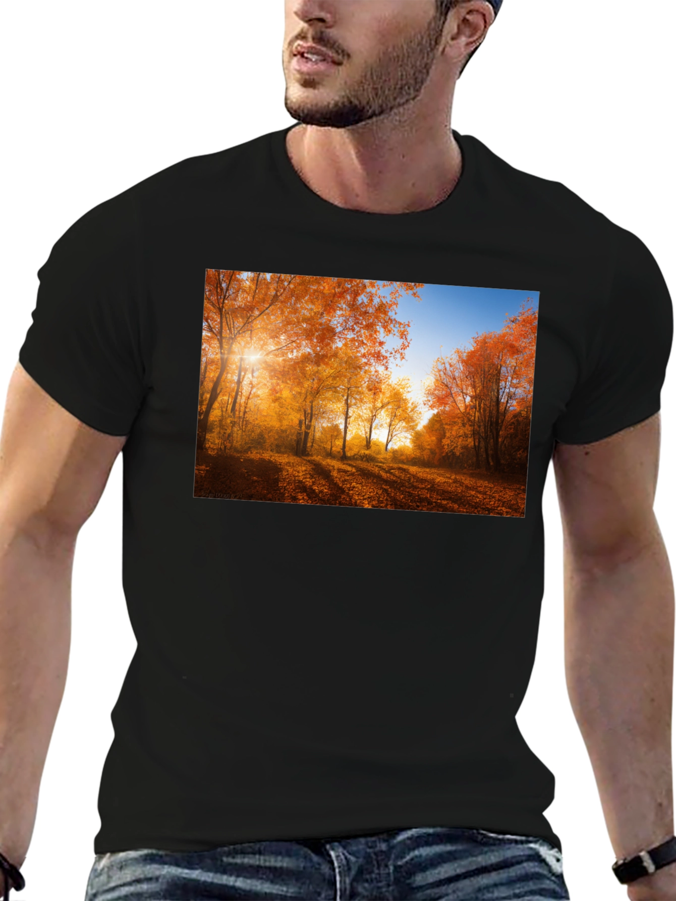 Autumn Forest Graphic T-Shirt - Nature Inspired Tee