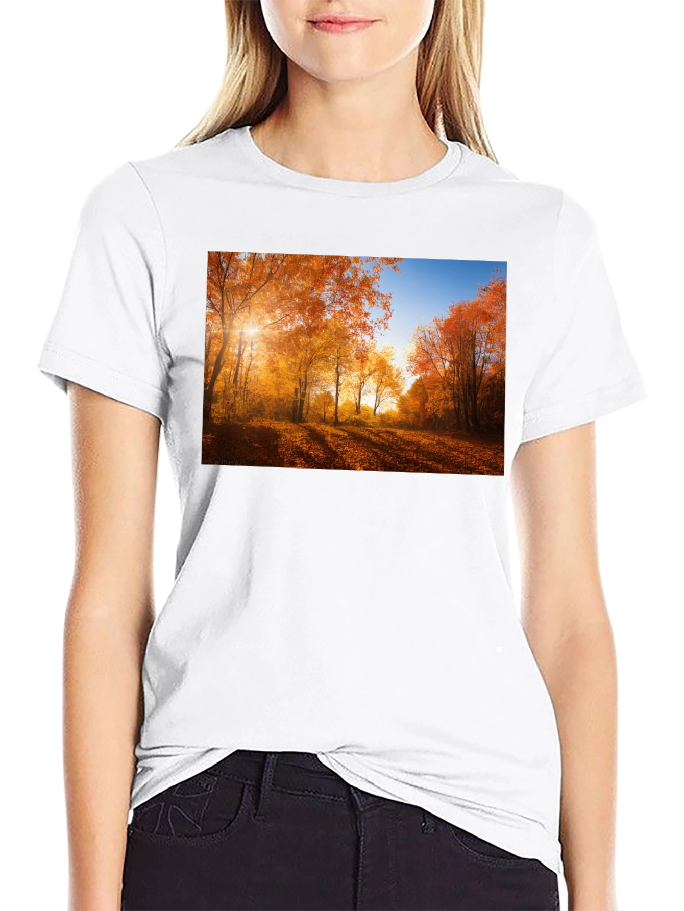 Autumn Forest Graphic T-Shirt - Nature Inspired Tee
