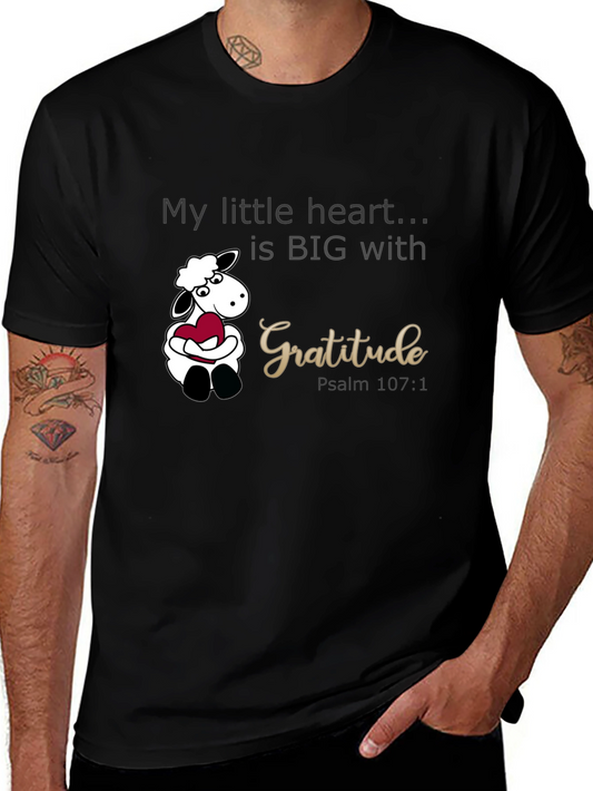 Gratitude Heart Sheep Graphic Tee