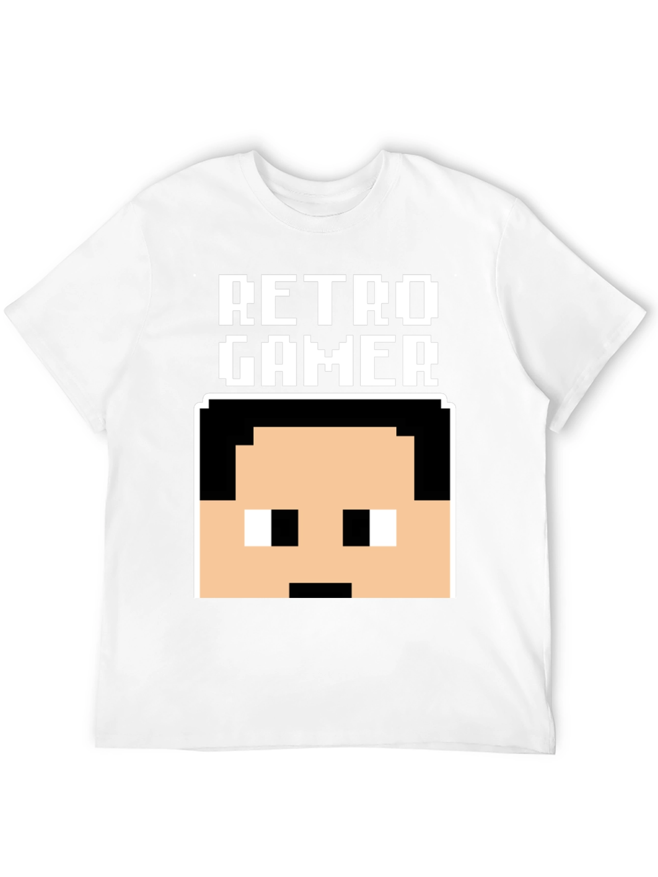 Retro Gamer Pixel Art Black T-Shirt
