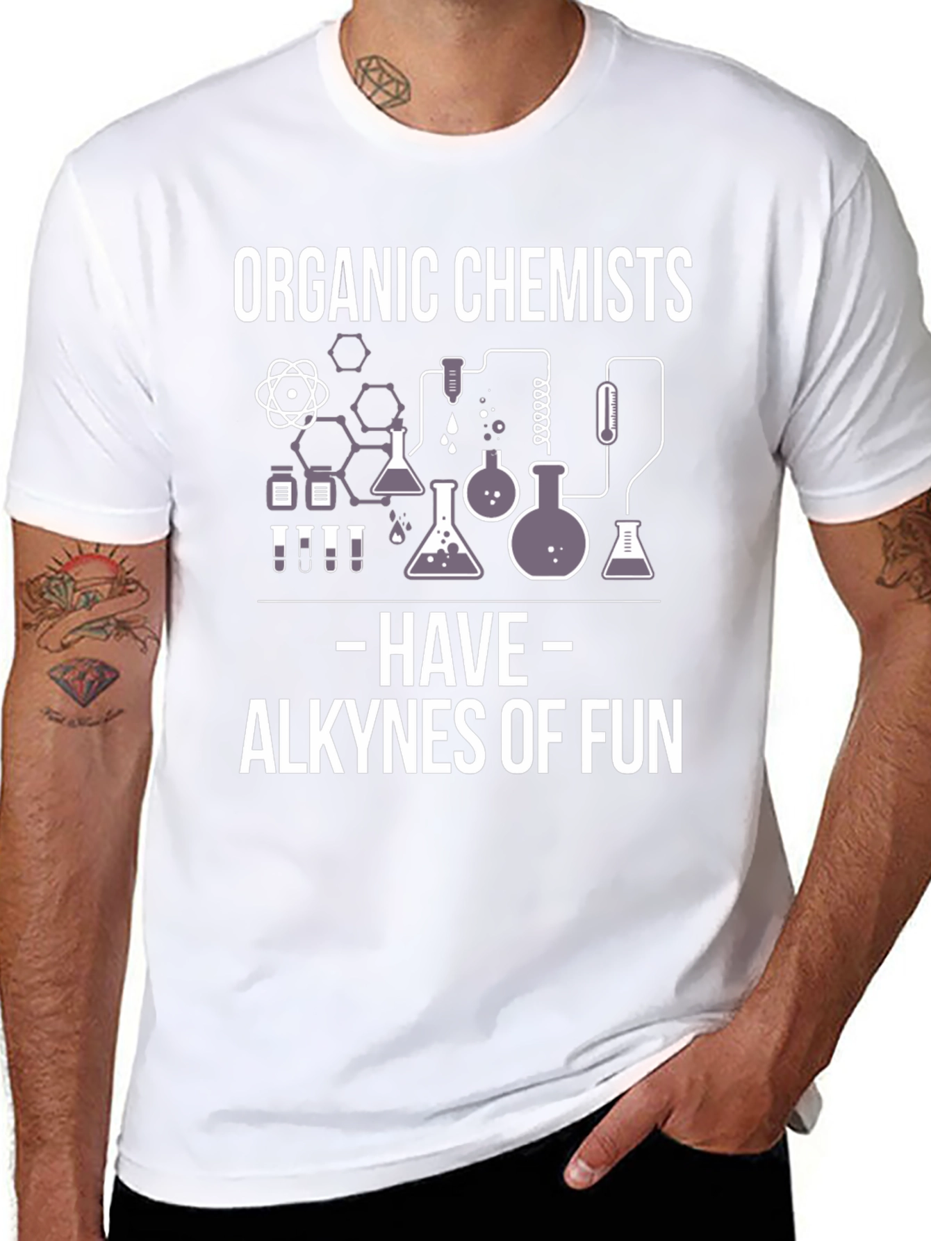 Organic Chemists Alkynes of Fun Graphic T-Shirt