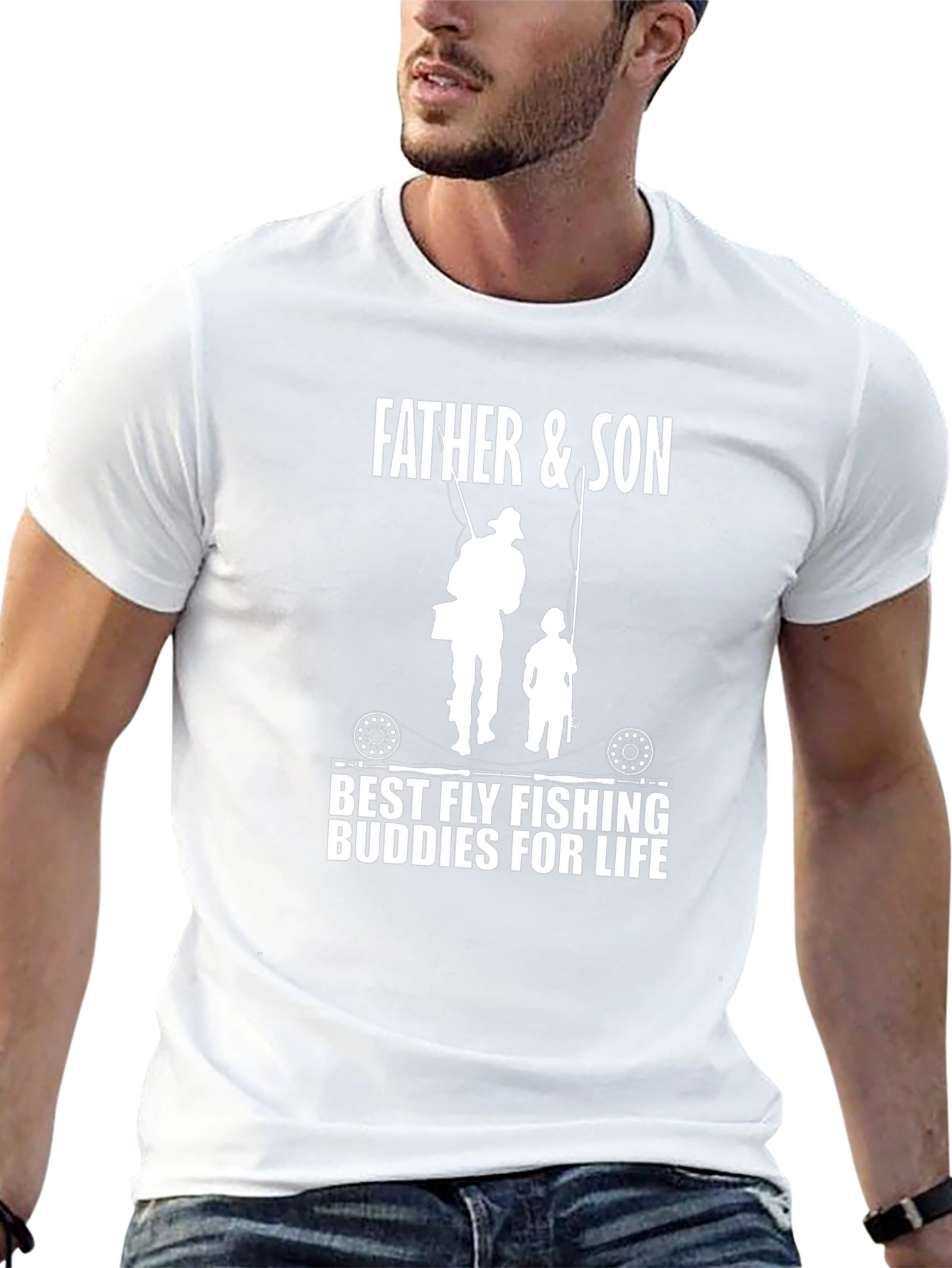Father & Son Fly Fishing Buddies T-Shirt
