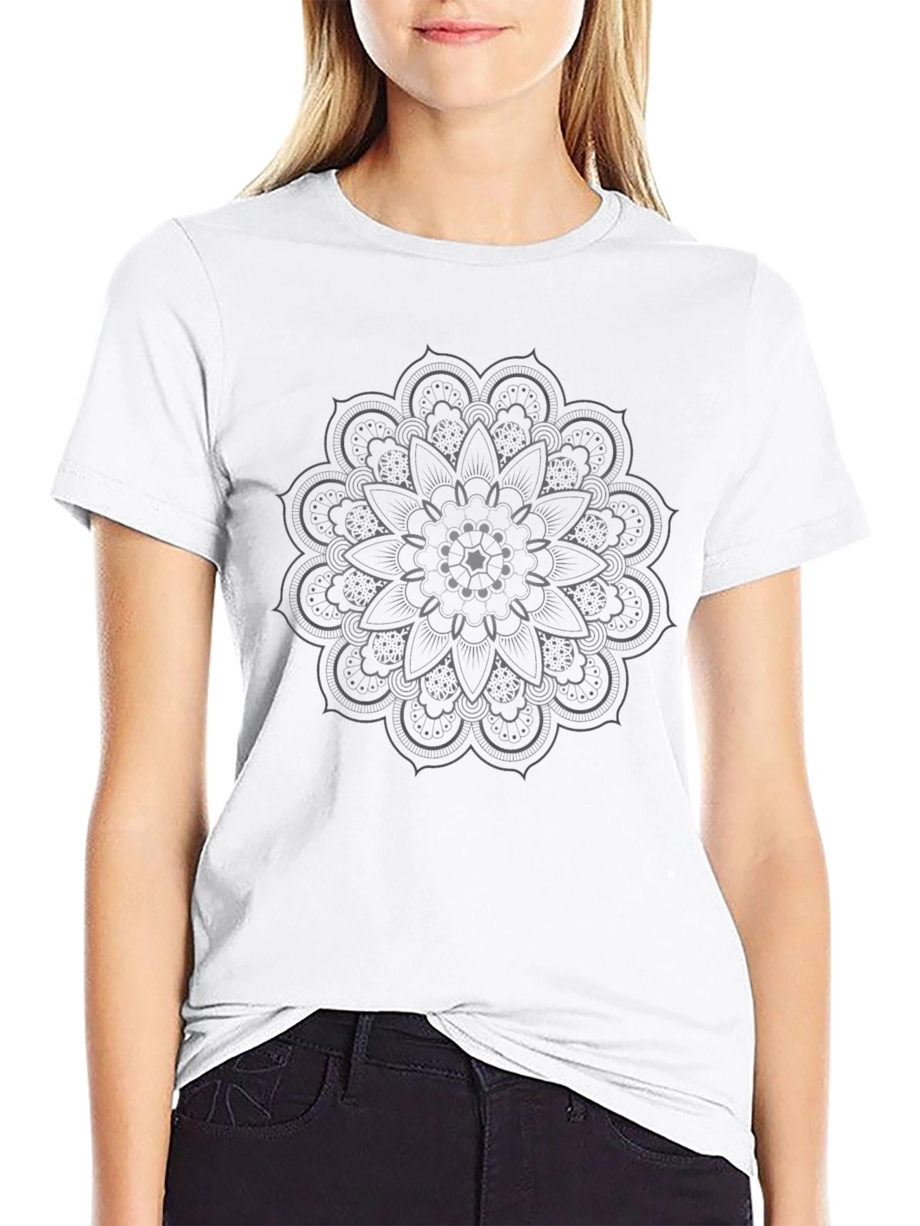 Black Mandala Graphic Tee