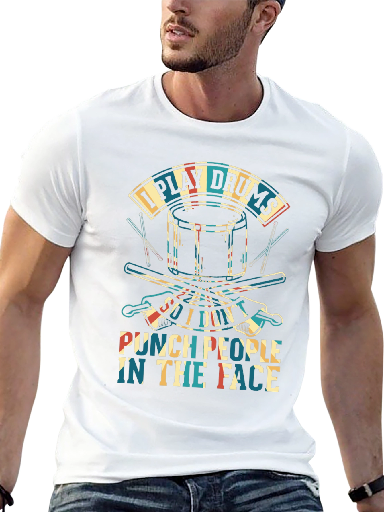 I Play Drums Graphic T-Shirt