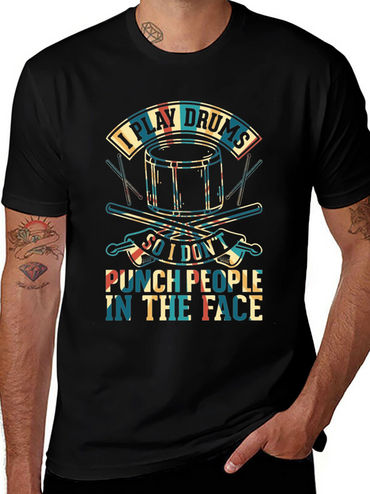 I Play Drums Graphic T-Shirt