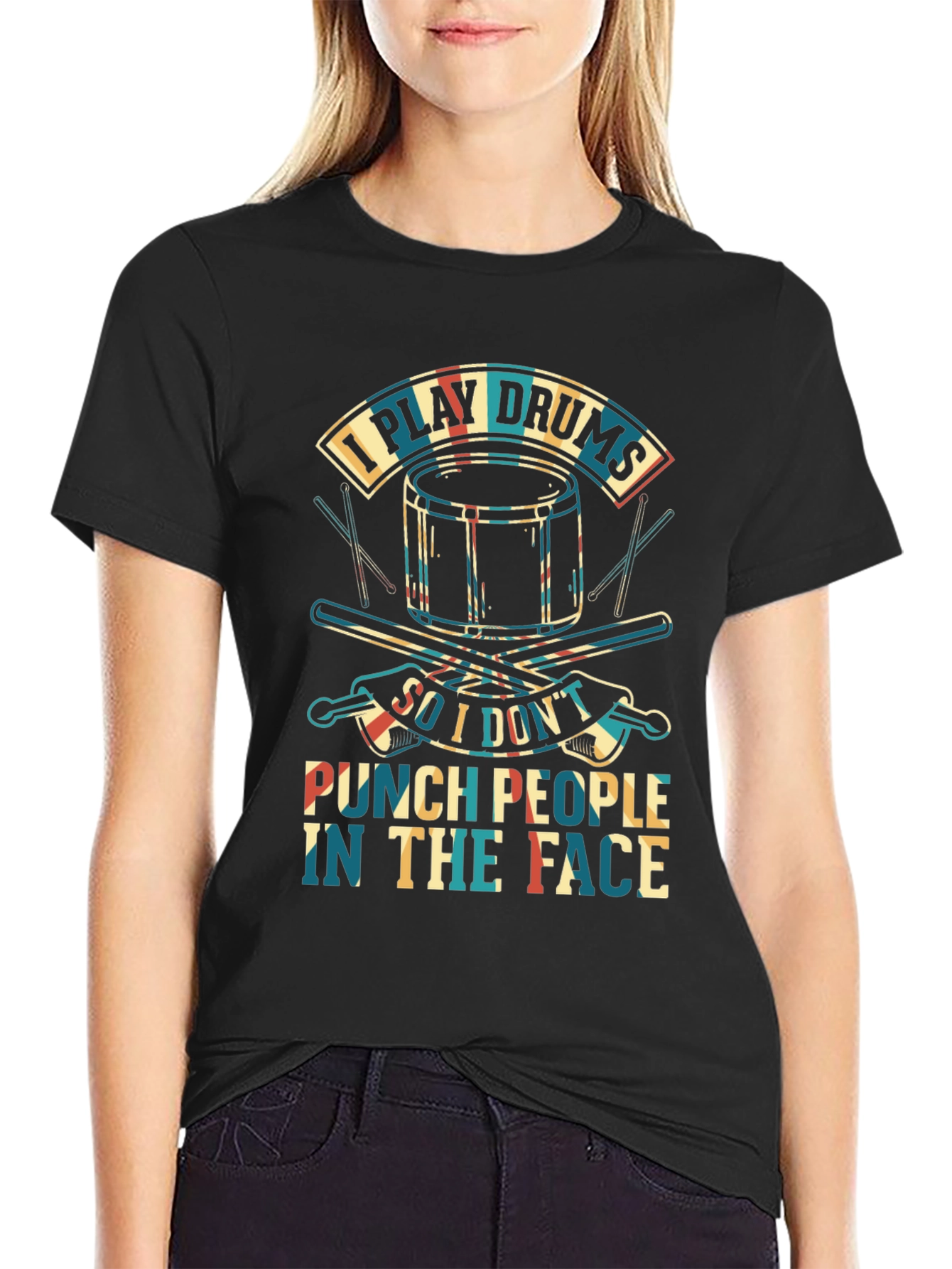 I Play Drums Graphic T-Shirt