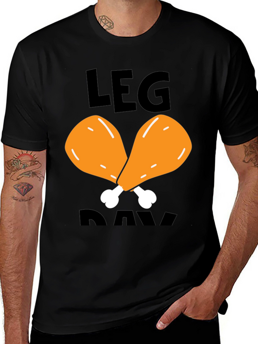 Funny Leg Day Chicken T-Shirt - Gym Workout Tee