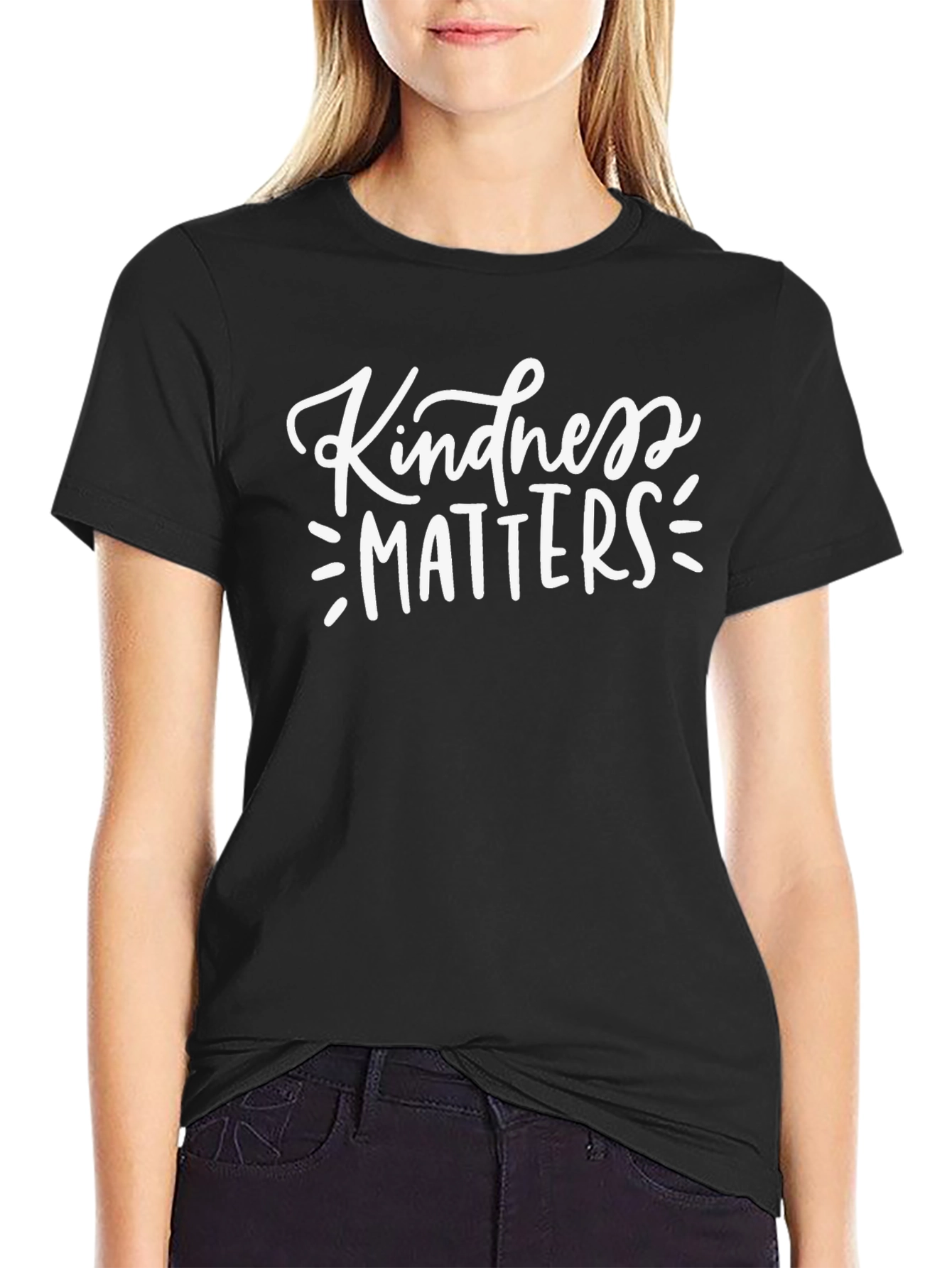 Kindness Matters Graphic Tee - Unisex Black T-Shirt