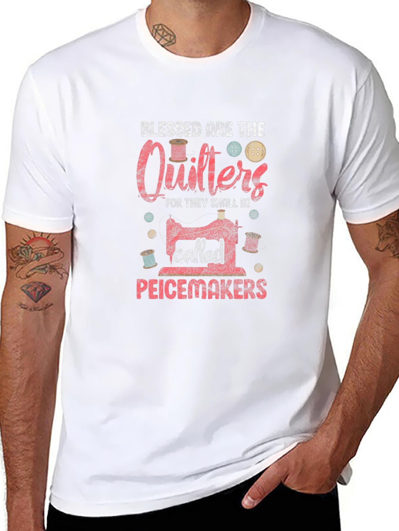 Blessed are the Quilters Graphic T-Shirt