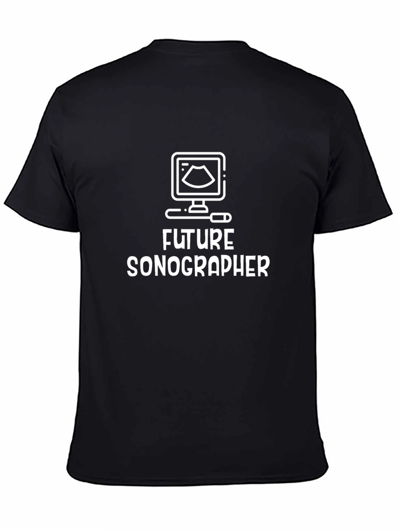 Future Sonographer Black T-Shirt - Ultrasound Design