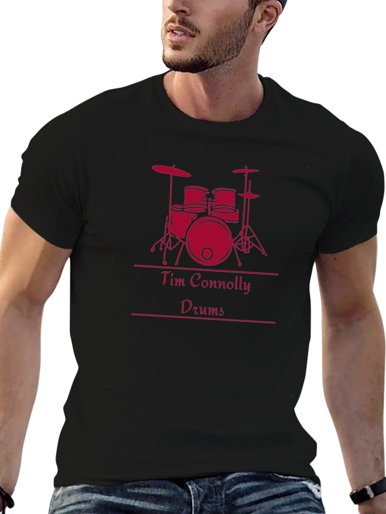 Tim Connolly Drums Black T-Shirt