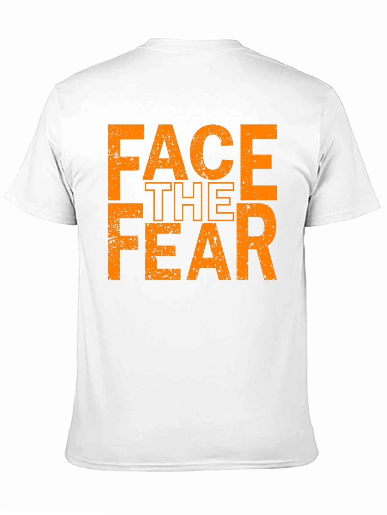 Face The Fear Graphic Tee - Black Cotton T-Shirt
