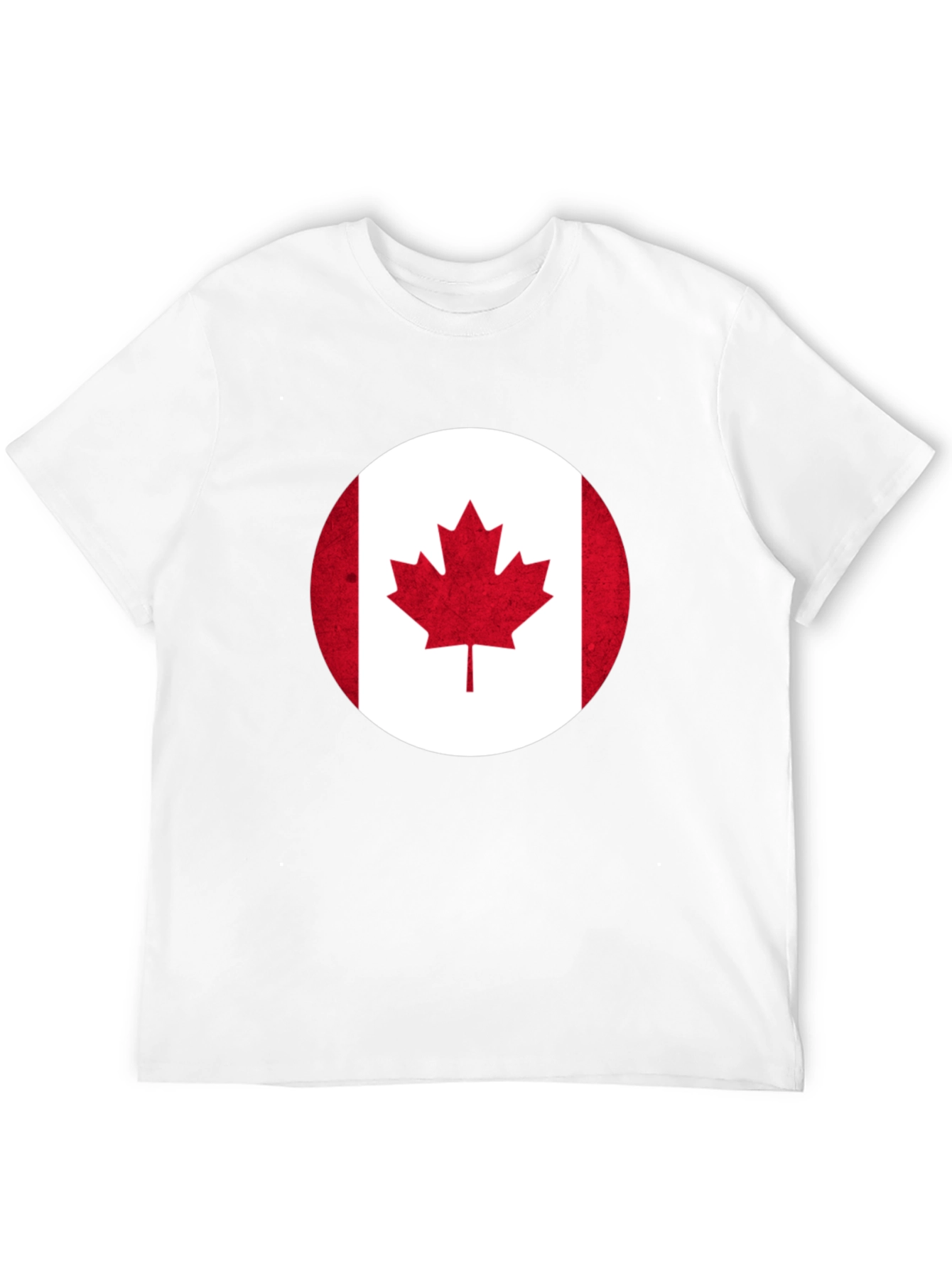Canada Flag T-Shirt -  Round Graphic Tee