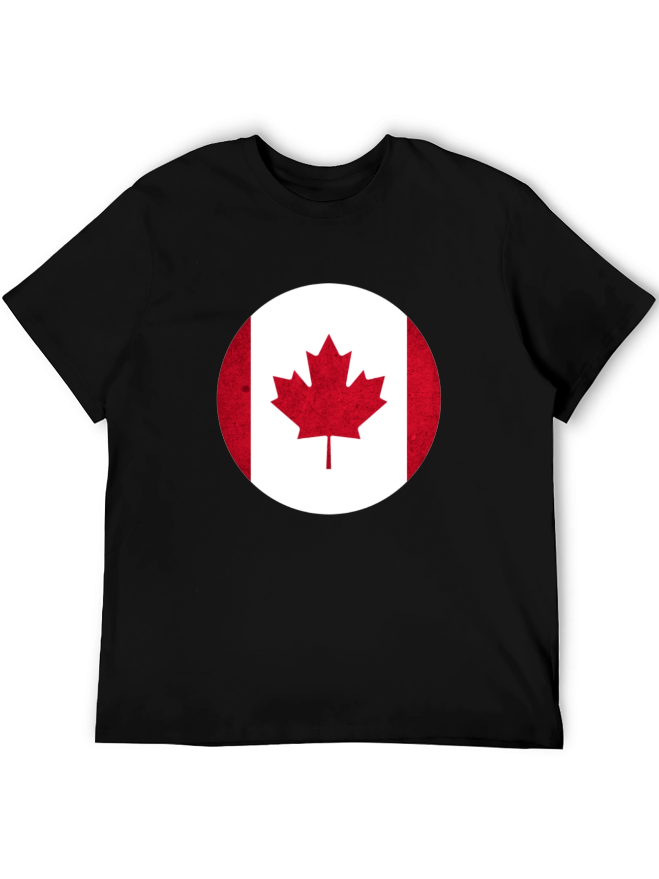 Canada Flag T-Shirt -  Round Graphic Tee