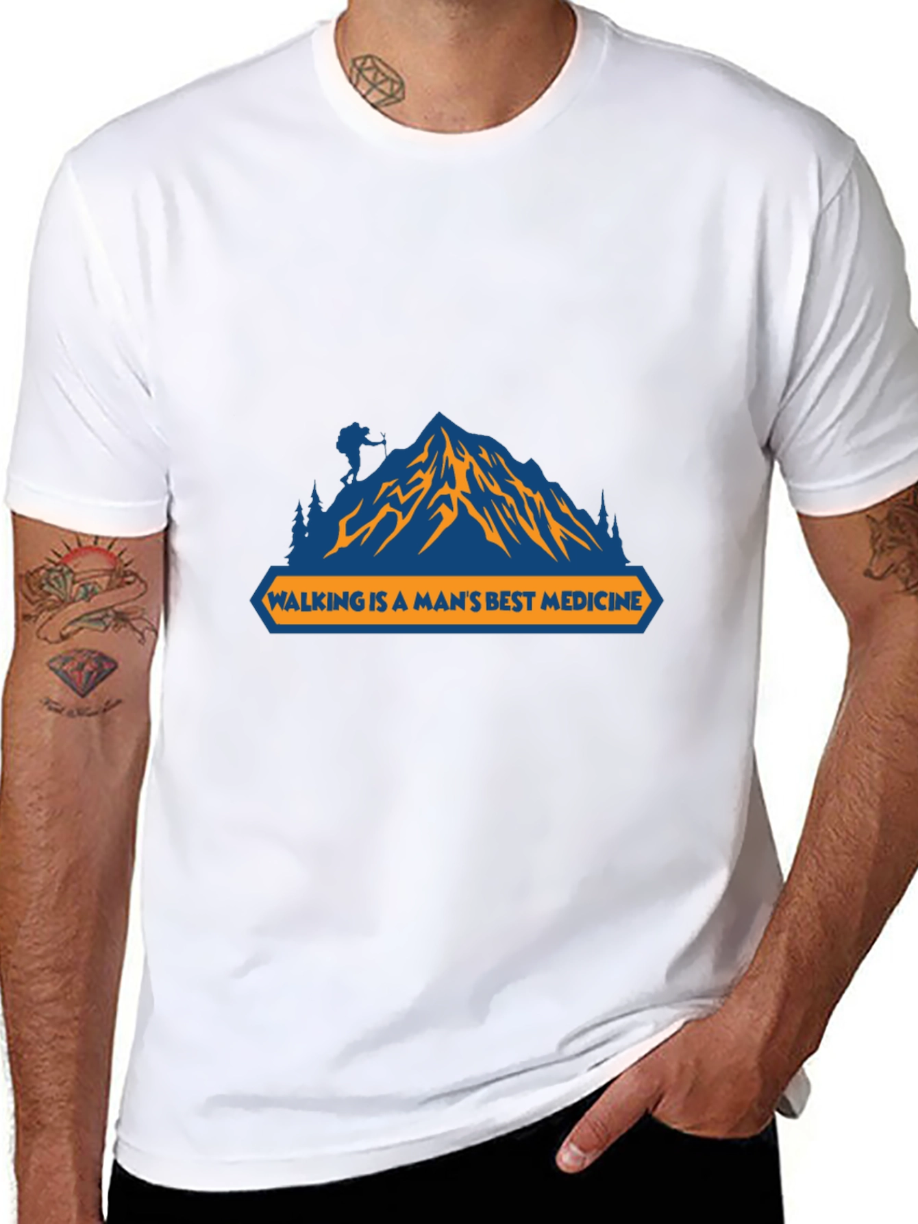 Walking is a Mans Best Medicine T-Shirt