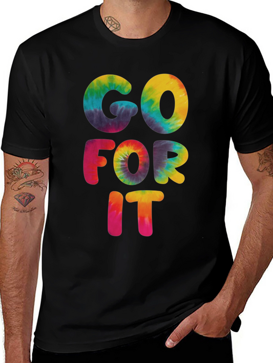 Go For It Tie-Dye Graphic T-Shirt