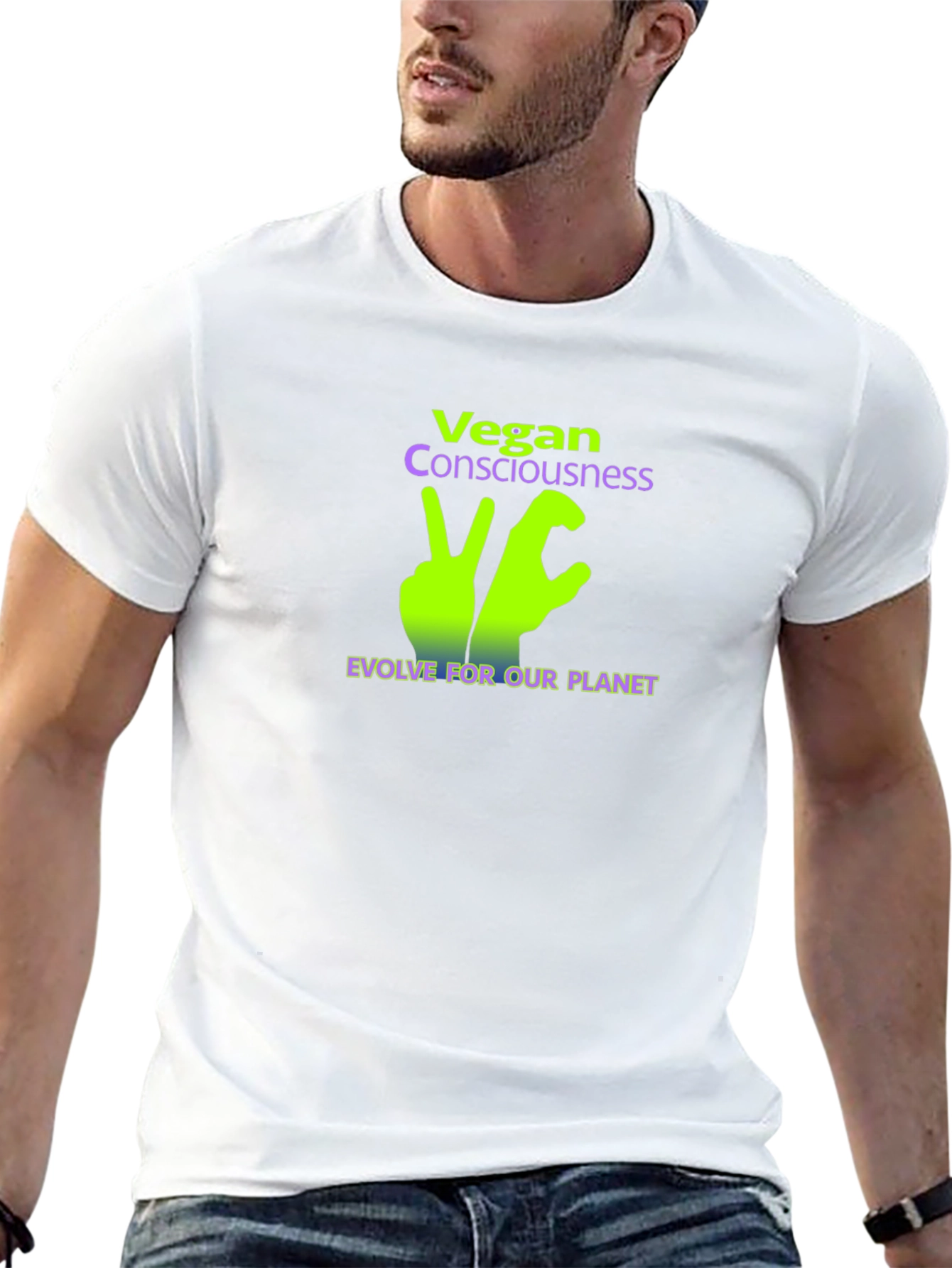 Vegan Consciousness T-Shirt - Evolve For Our Planet