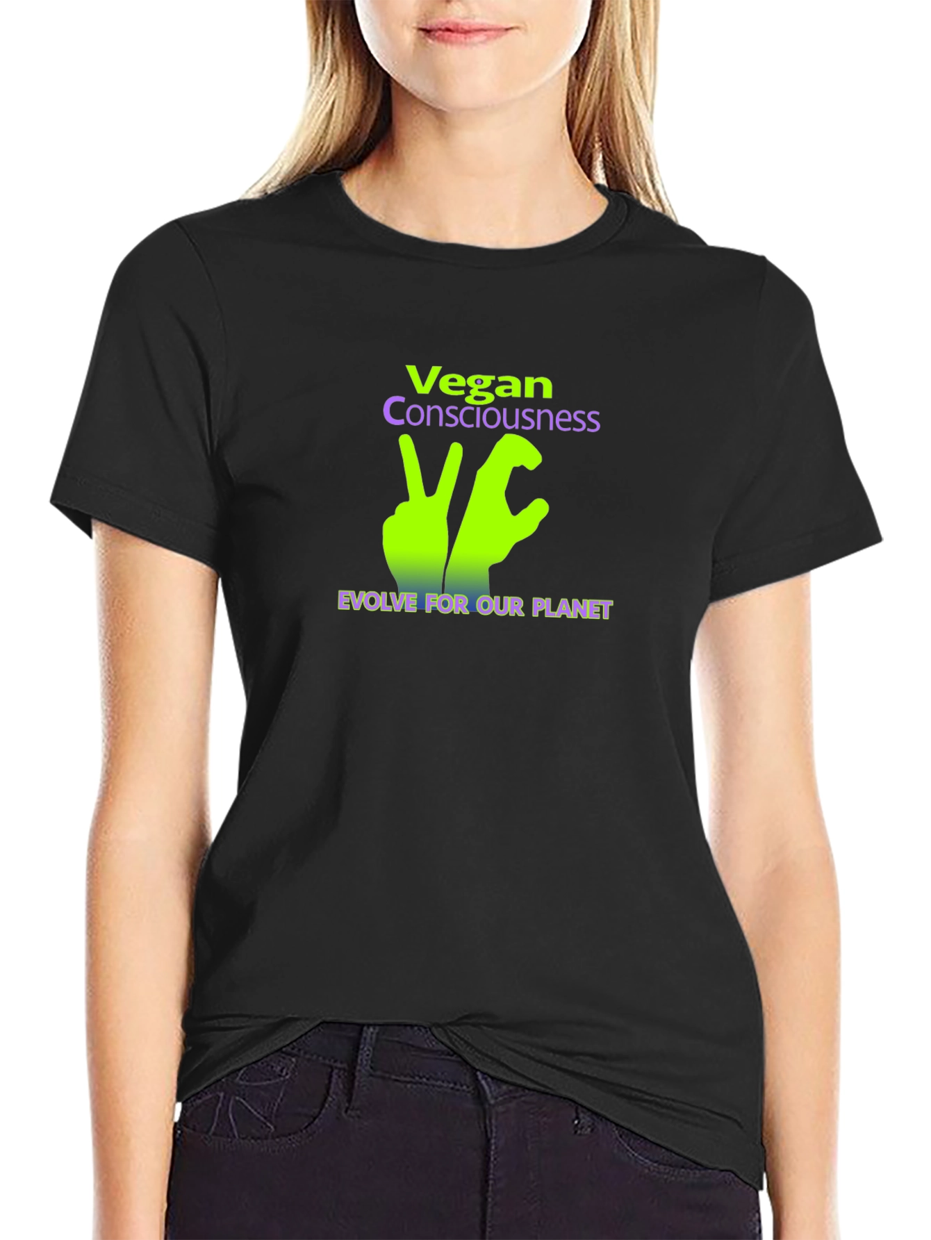Vegan Consciousness T-Shirt - Evolve For Our Planet