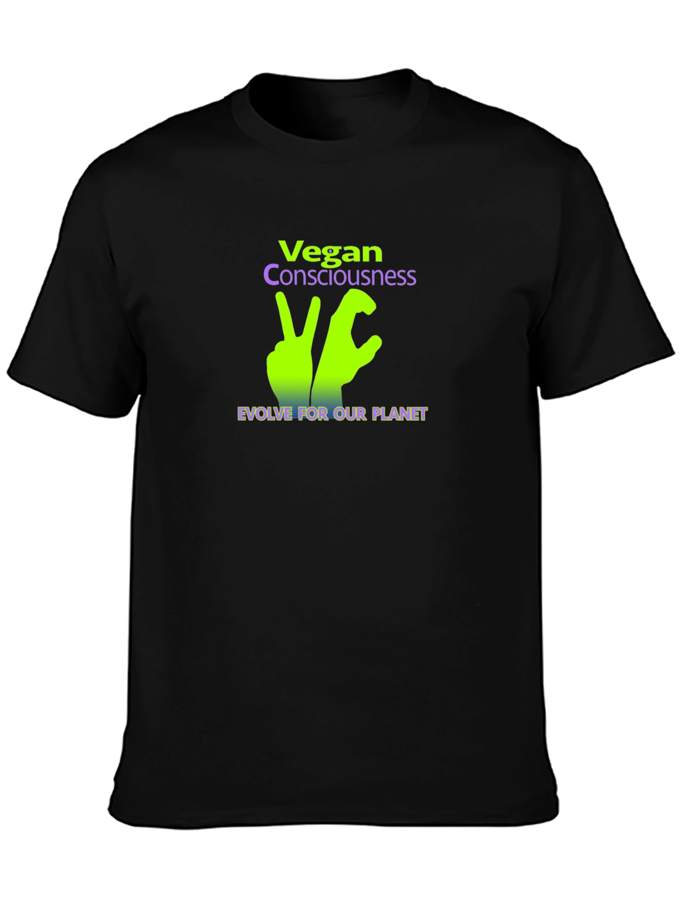 Vegan Consciousness T-Shirt - Evolve For Our Planet