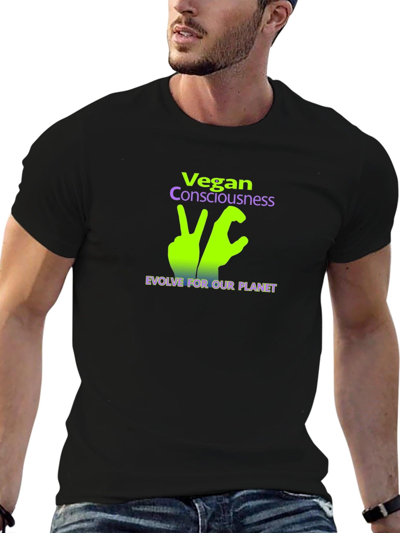 Vegan Consciousness T-Shirt - Evolve For Our Planet
