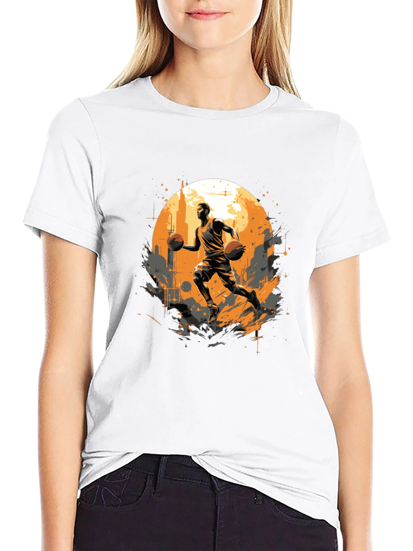 Basketball Player Graphic T-Shirt