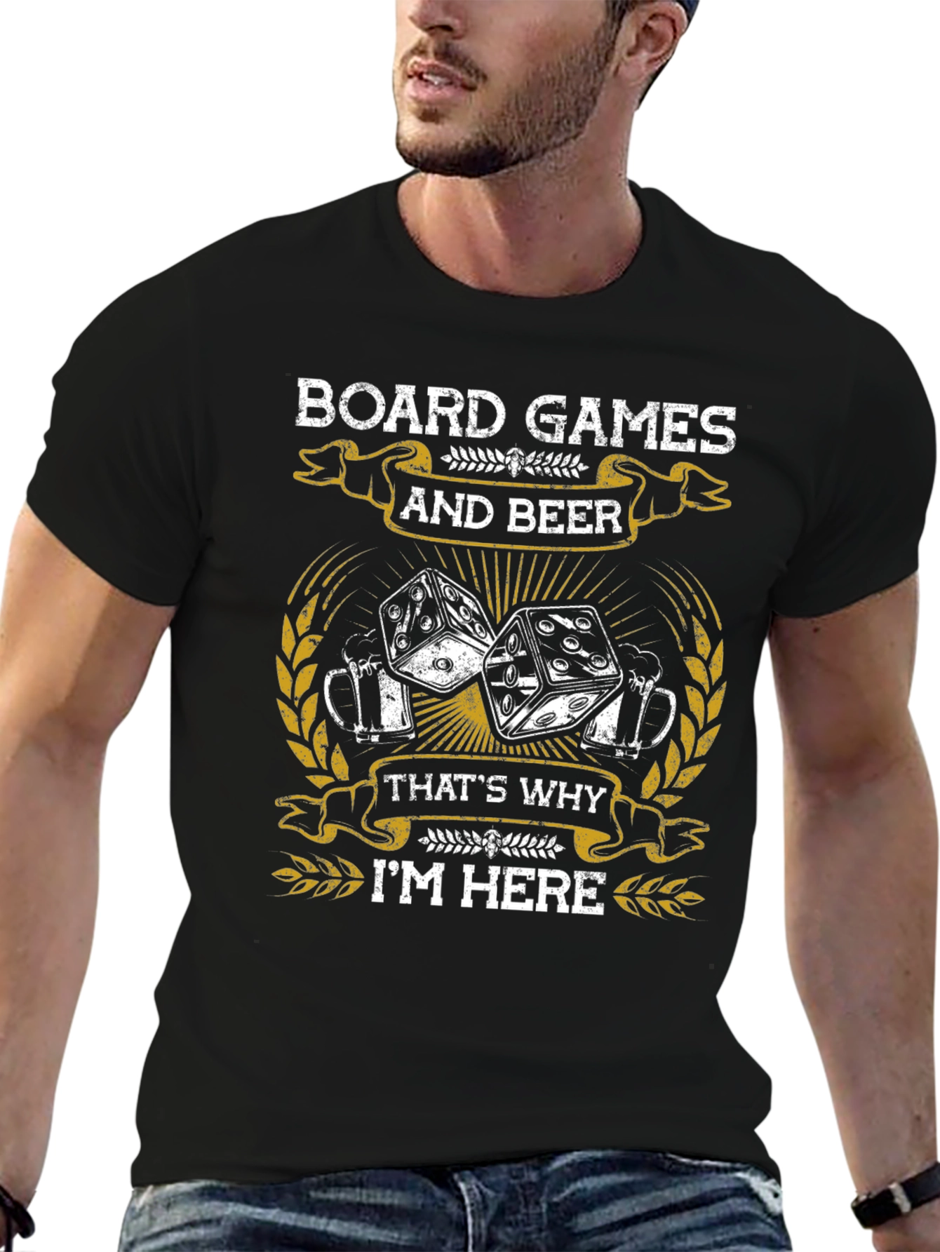 Board Games & Beer Graphic T-Shirt