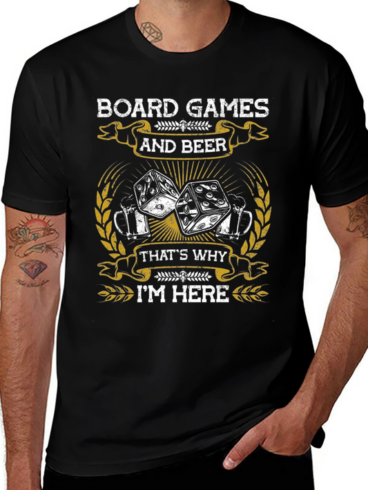 Board Games & Beer Graphic T-Shirt