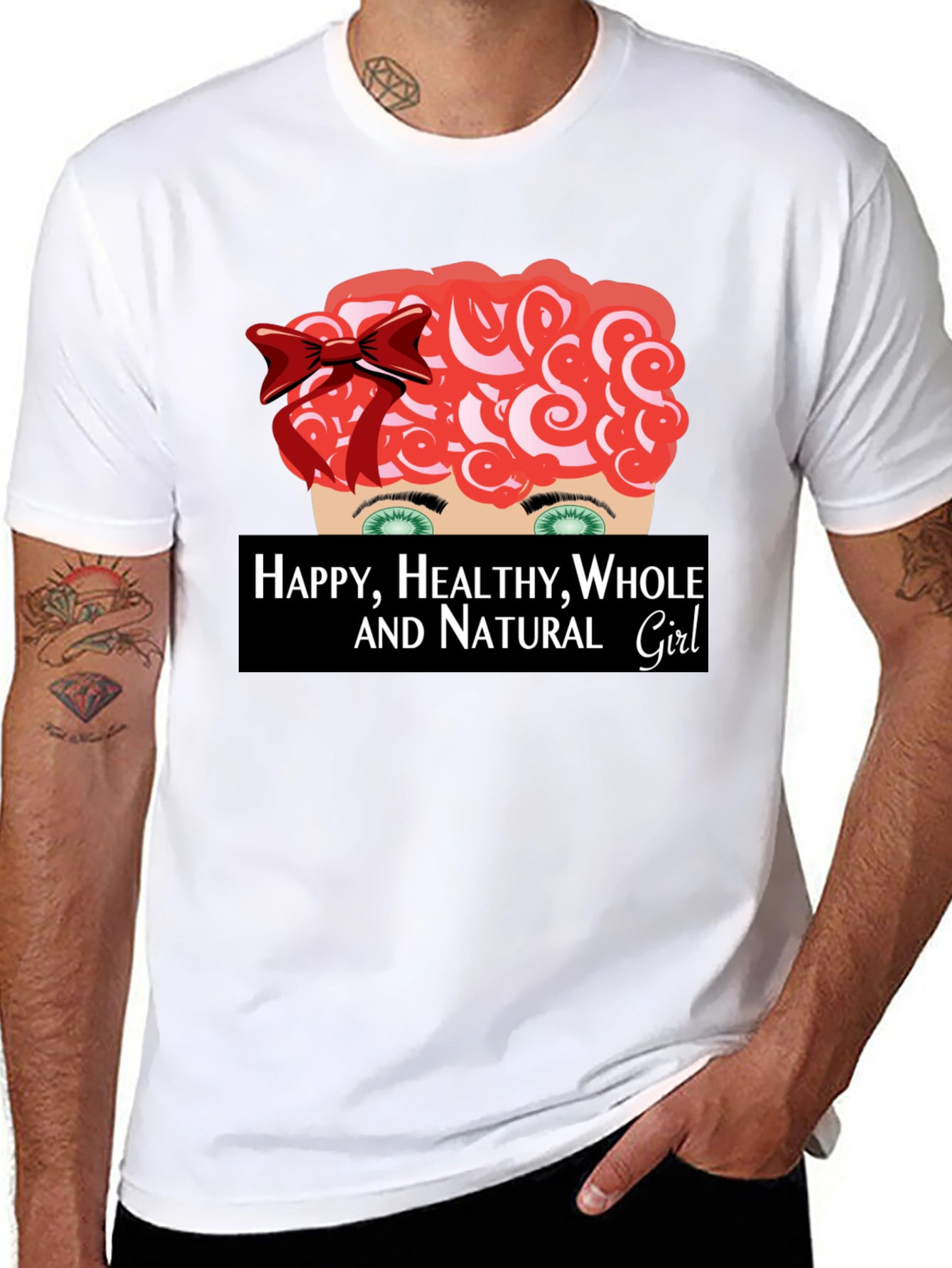 Happy Healthy Whole & Natural Girl Graphic Tee
