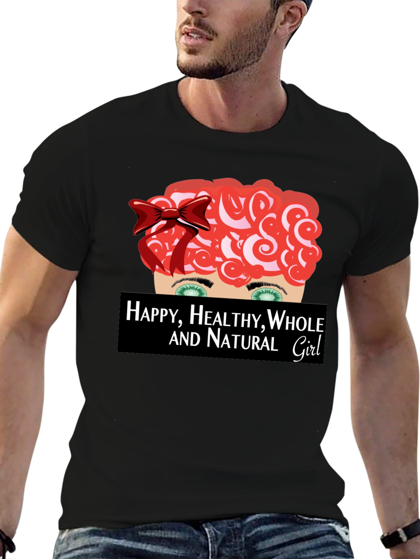 Happy Healthy Whole & Natural Girl Graphic Tee