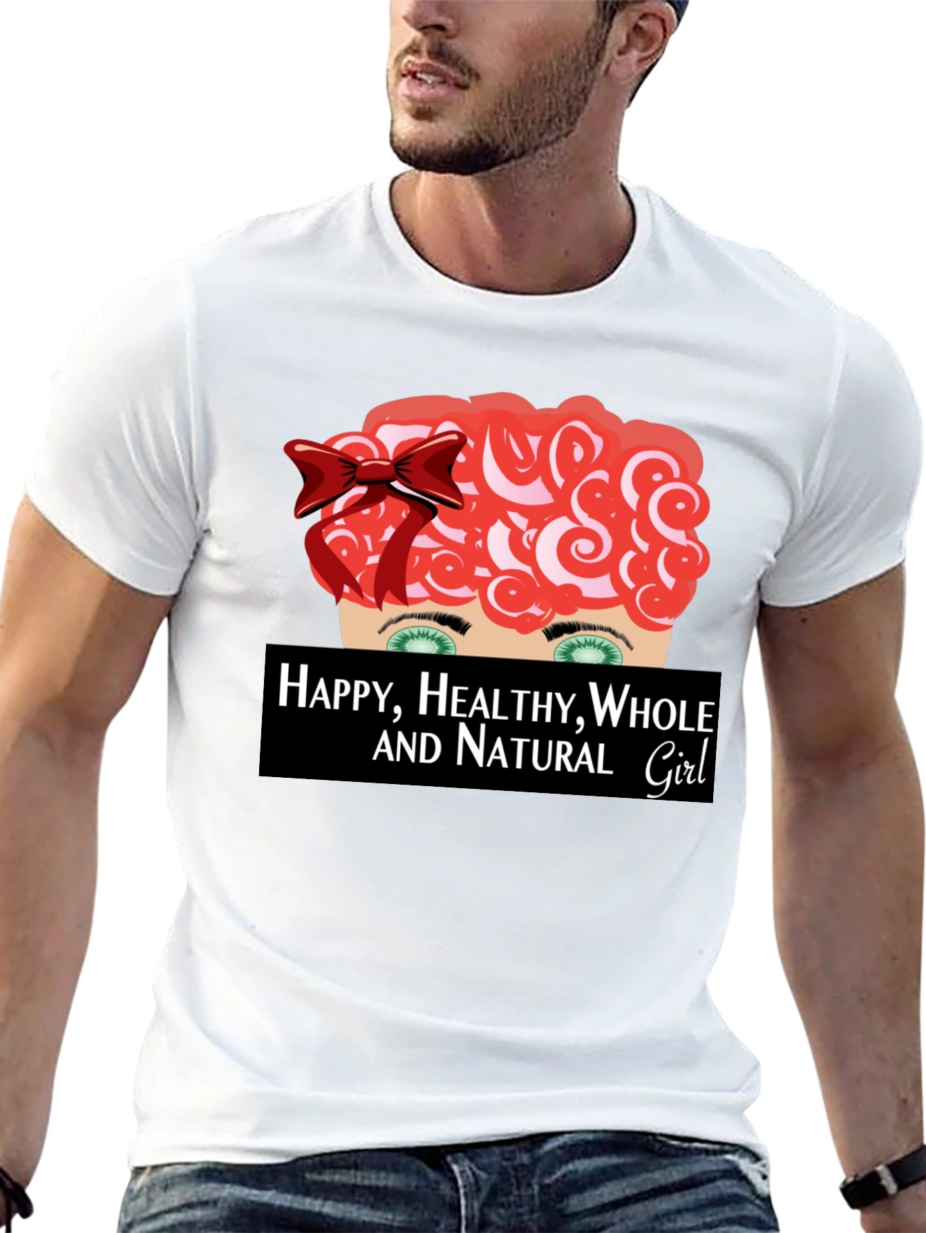 Happy Healthy Whole & Natural Girl Graphic Tee