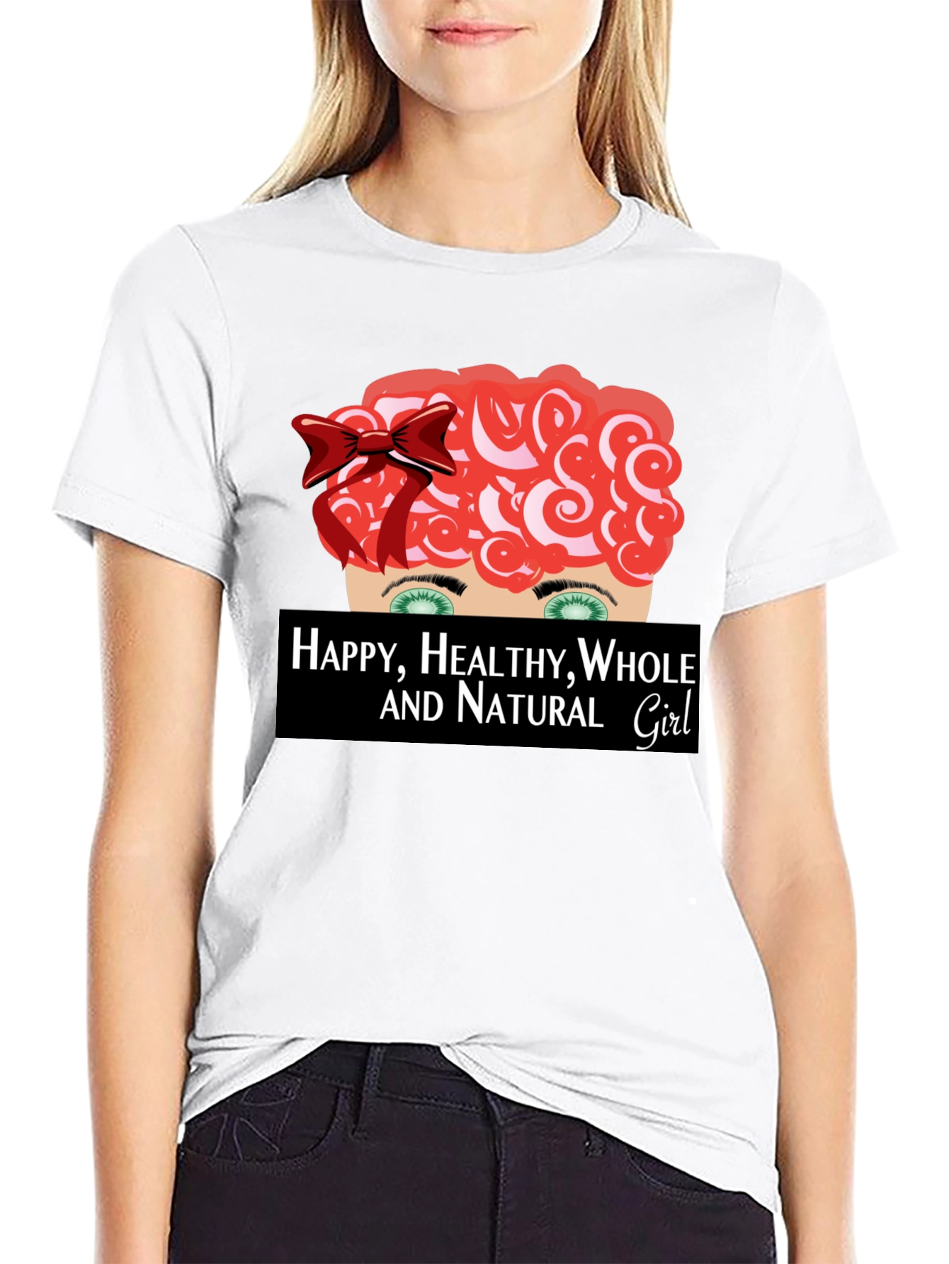 Happy Healthy Whole & Natural Girl Graphic Tee