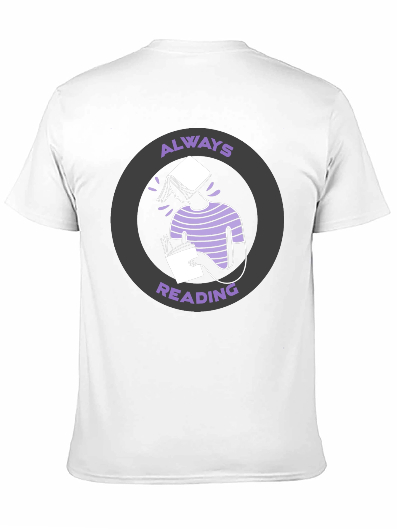 Always Reading Graphic Tee - Book Lovers T-Shirt