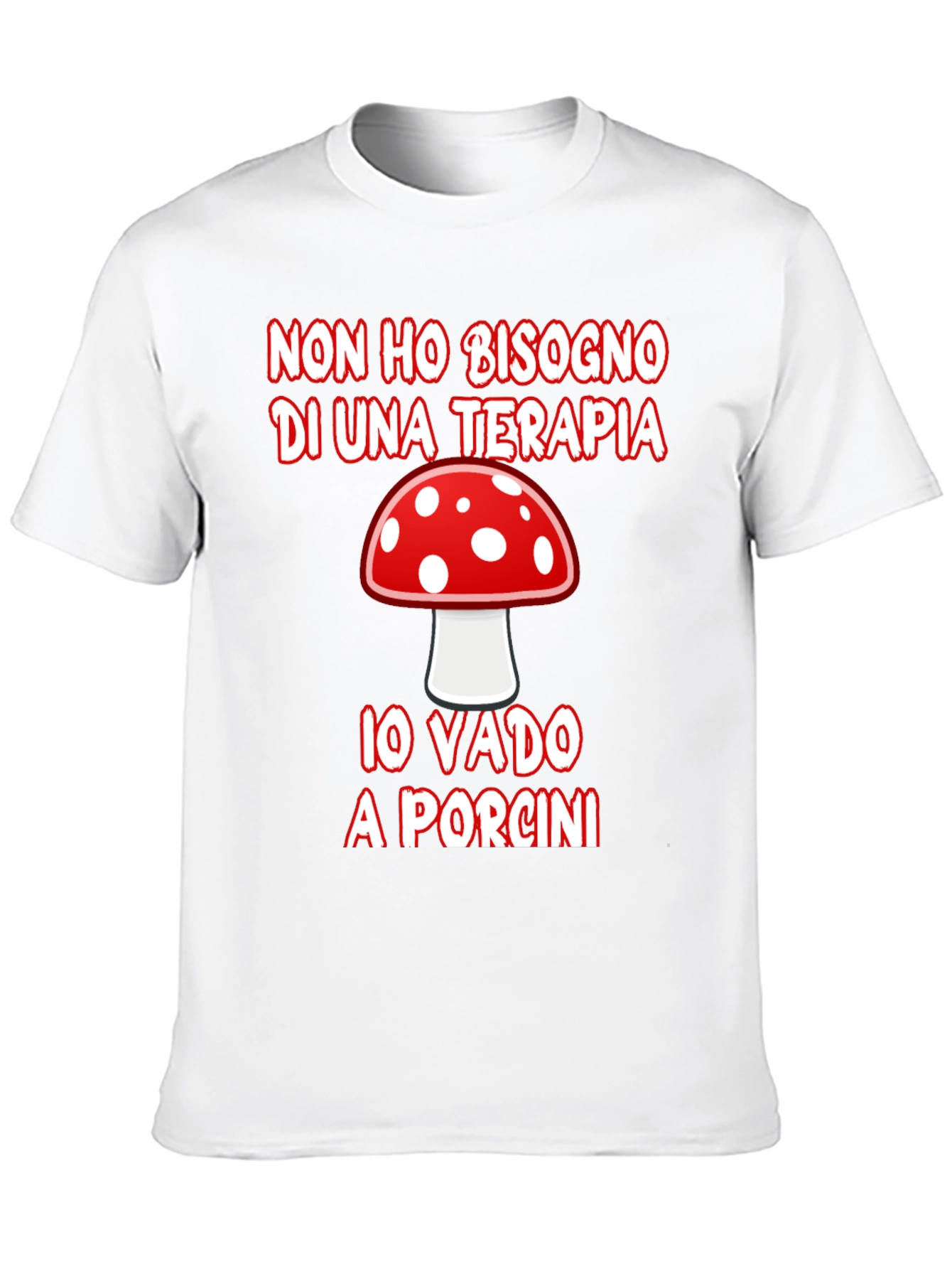 Mushroom Hunting Therapy Graphic T-Shirt
