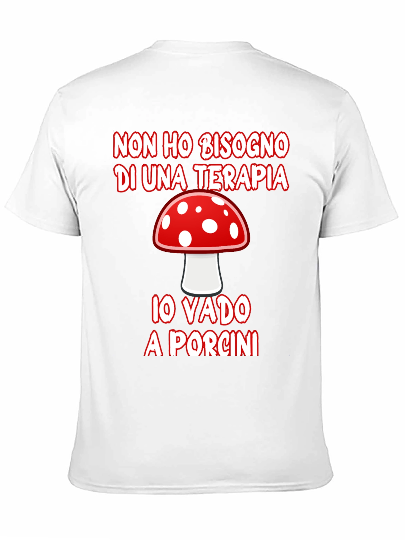 Mushroom Hunting Therapy Graphic T-Shirt