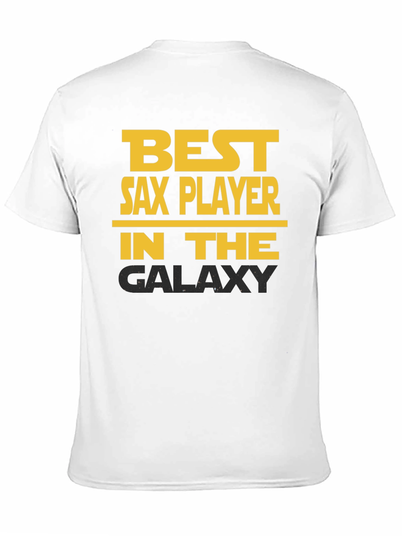Best Sax Player Galaxy T-Shirt - Black Cotton Tee
