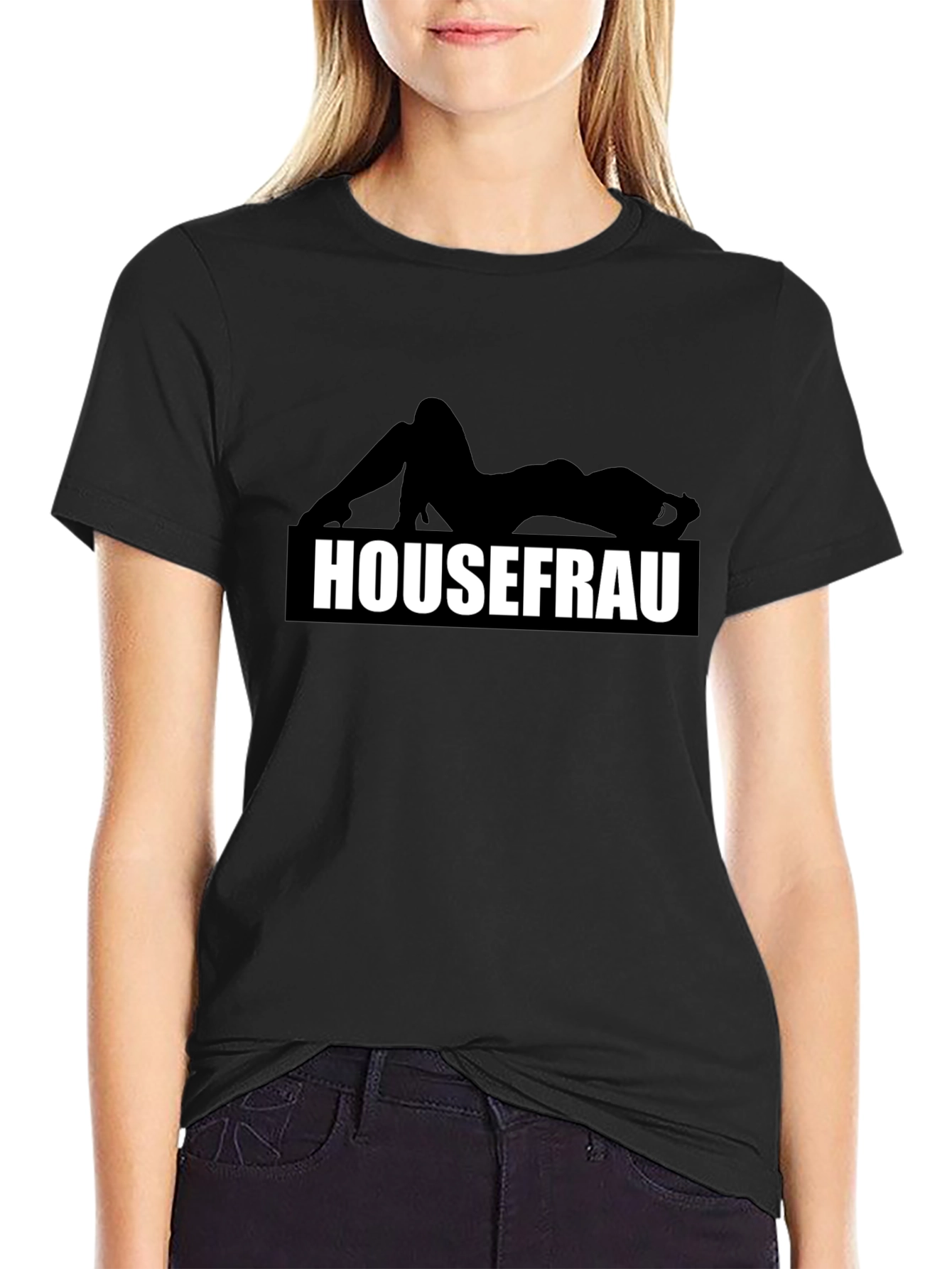 Housefrau Graphic T-Shirt - Black Tee