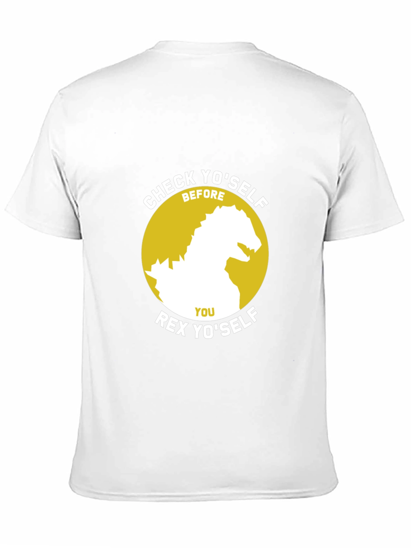 Check Yoself Rex Yoself Black T-Shirt