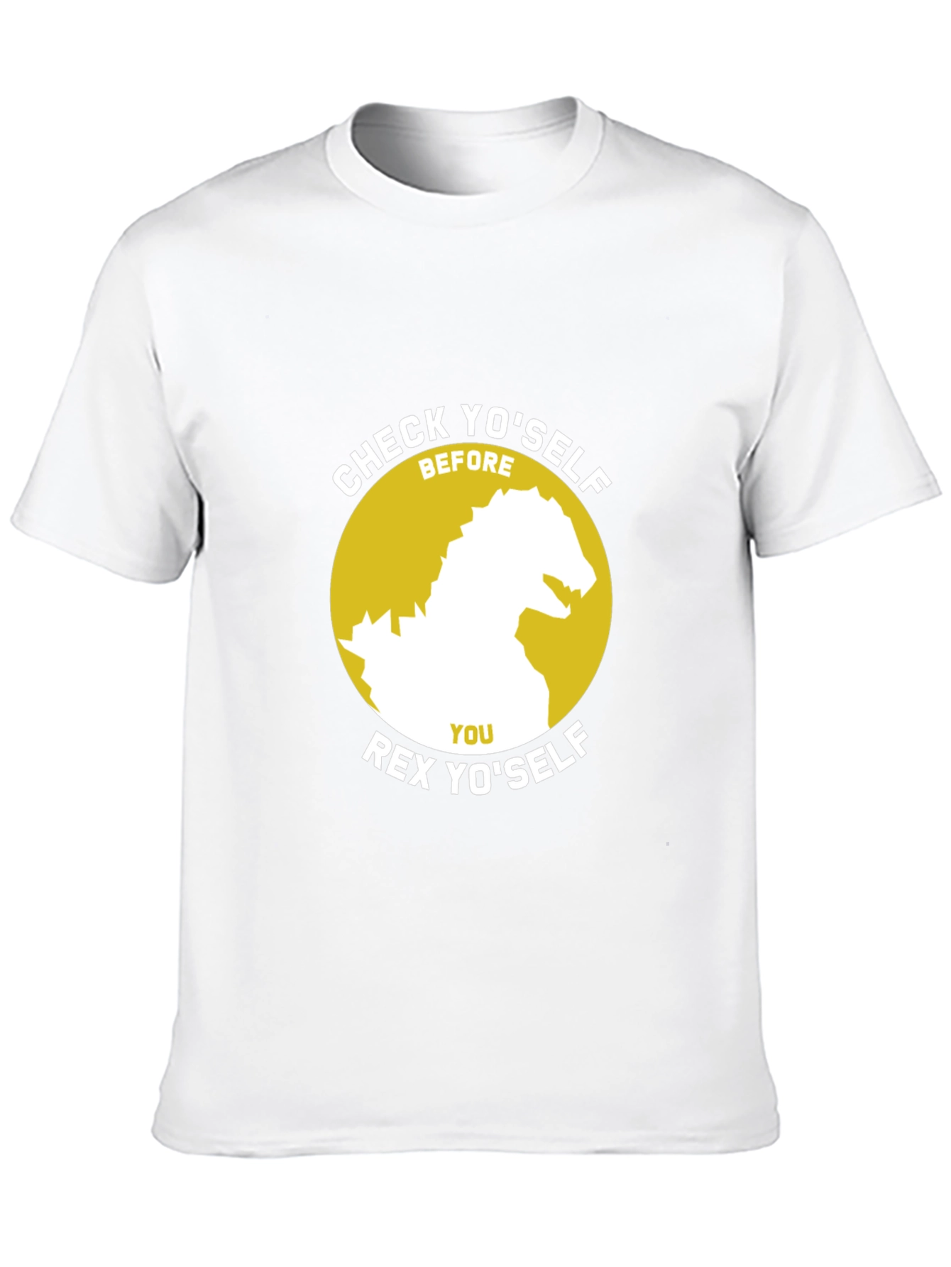 Check Yoself Rex Yoself Black T-Shirt