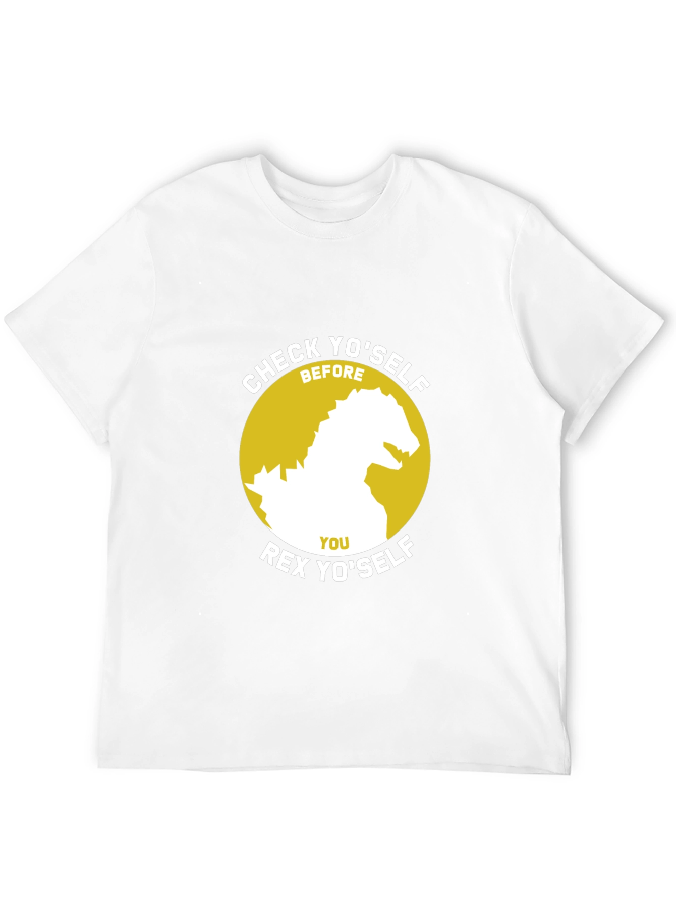 Check Yoself Rex Yoself Black T-Shirt