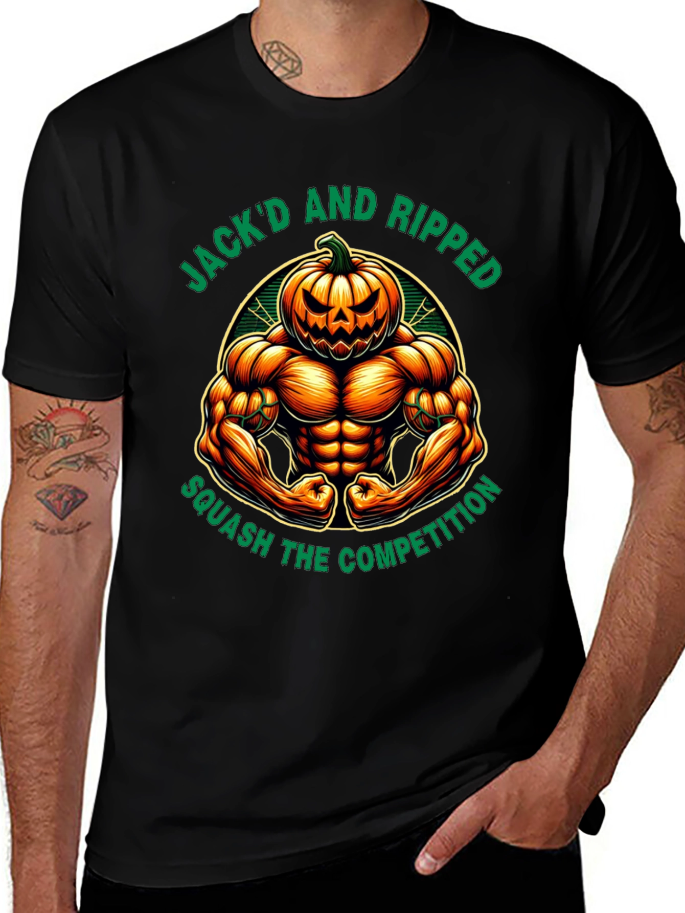 Jackd and Ripped Halloween Gym T-Shirt
