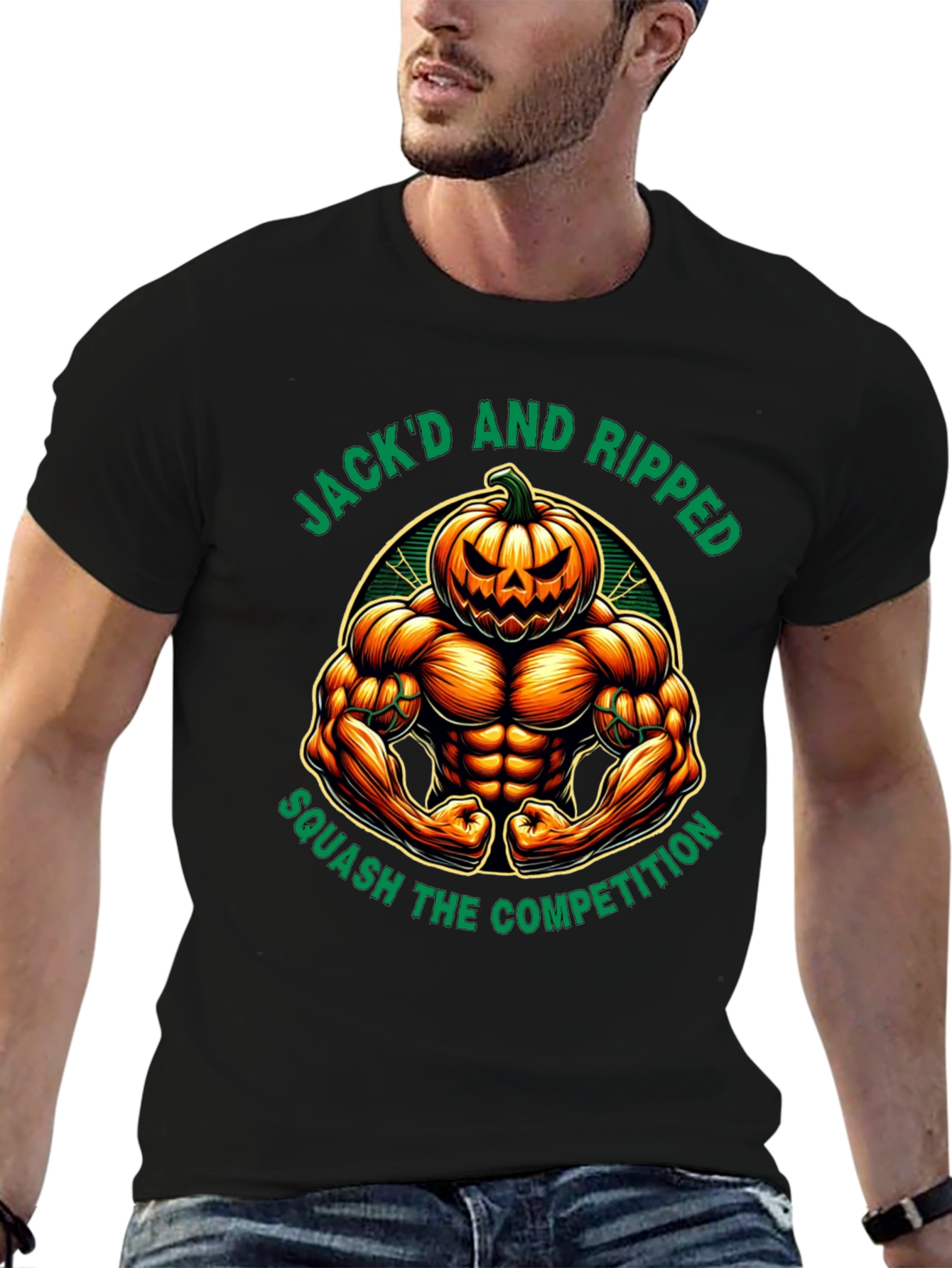 Jackd and Ripped Halloween Gym T-Shirt