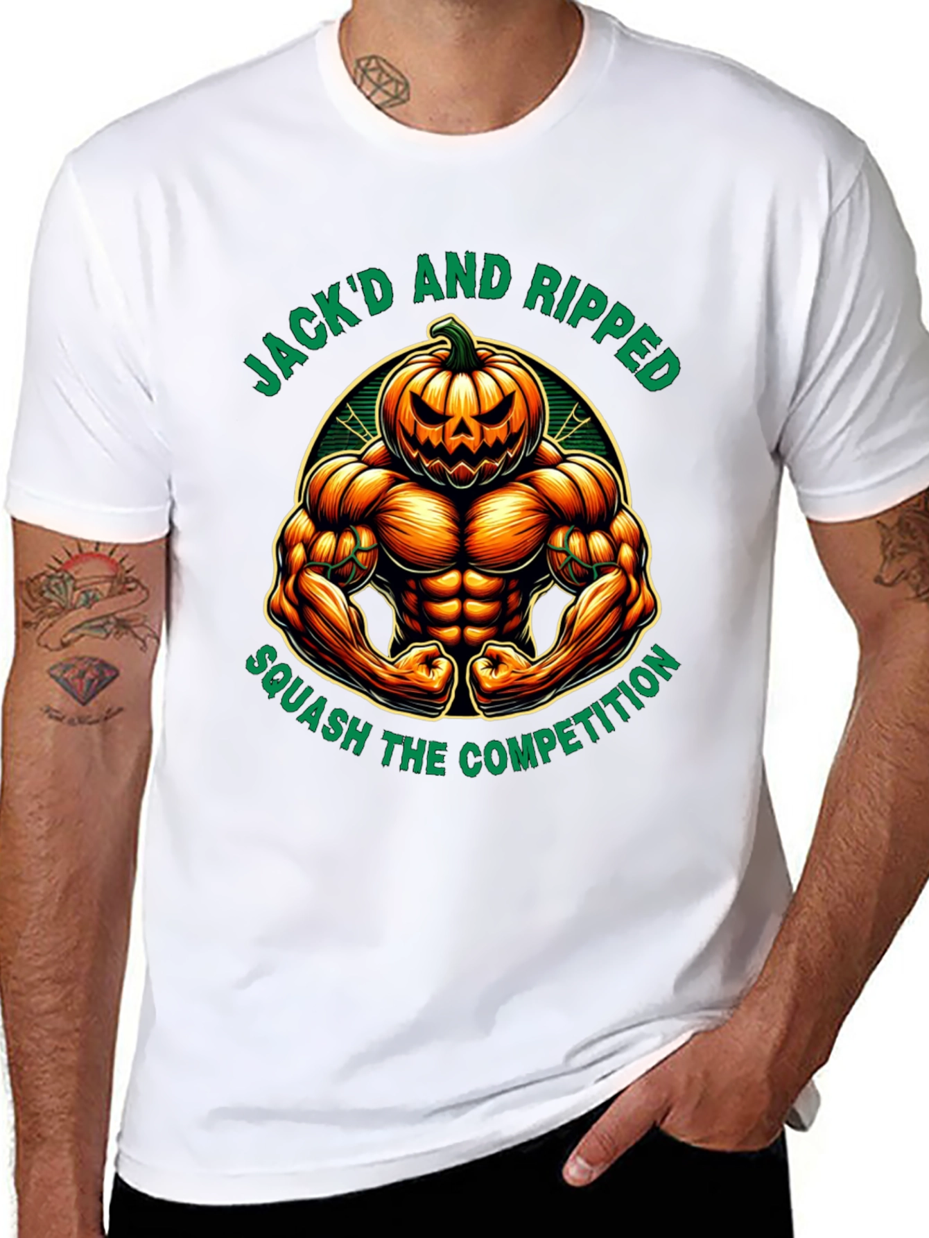 Jackd and Ripped Halloween Gym T-Shirt