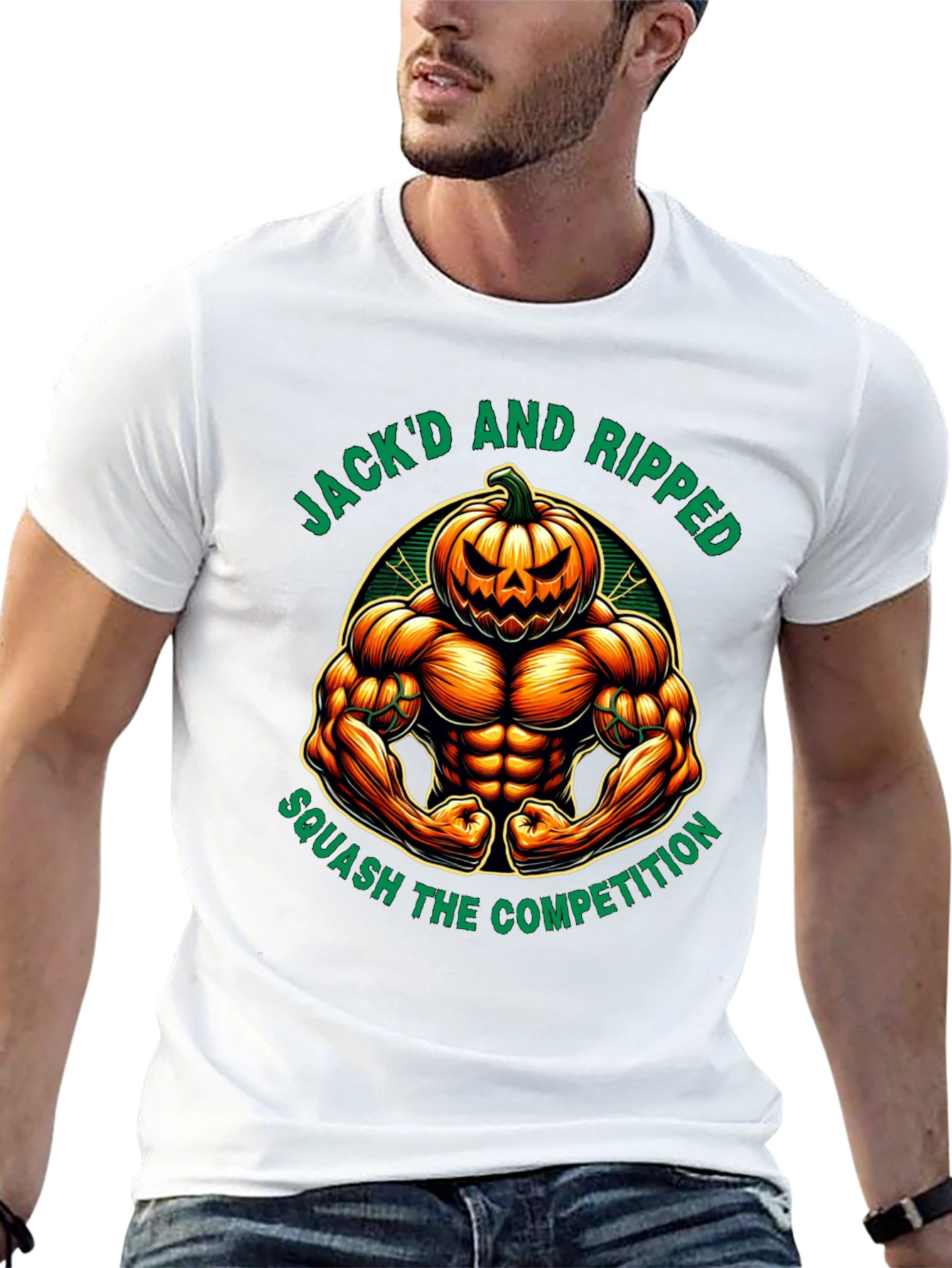 Jackd and Ripped Halloween Gym T-Shirt