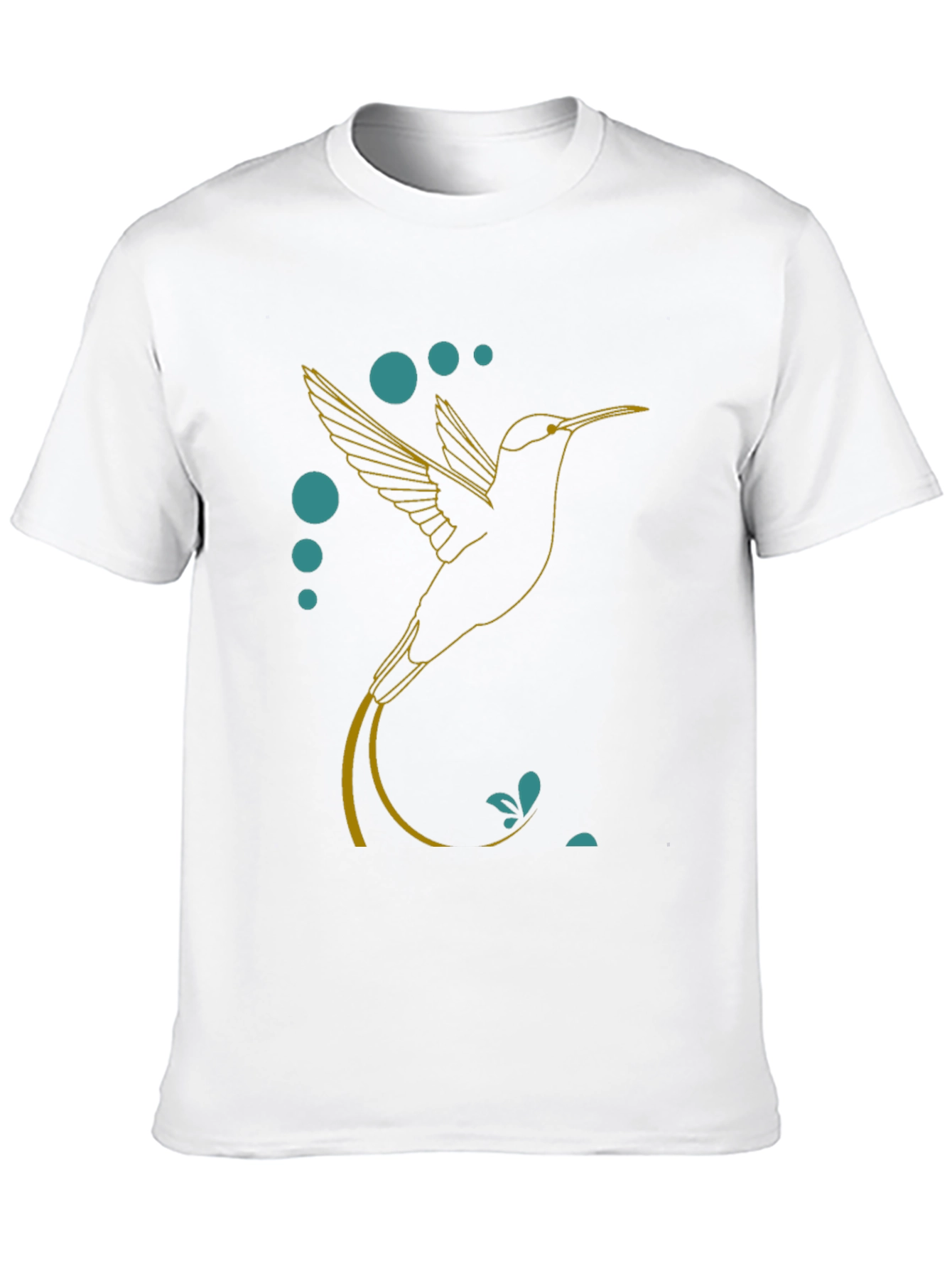 Hummingbird Graphic Tee - Stylish Black T-Shirt