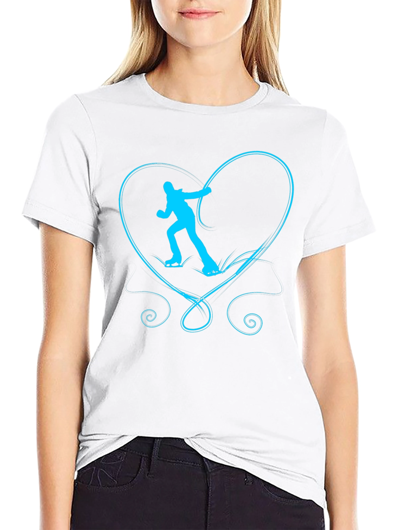Skating Heart Graphic Tee - Unisex